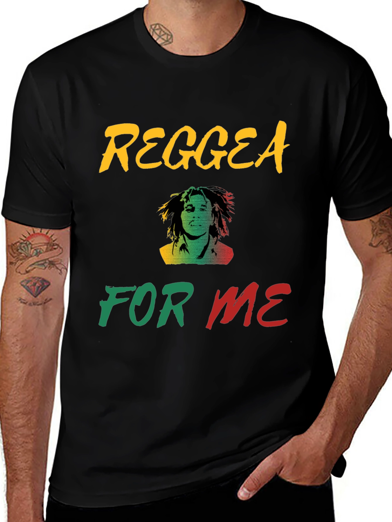 Reggea For Me Graphic Print T-Shirt
