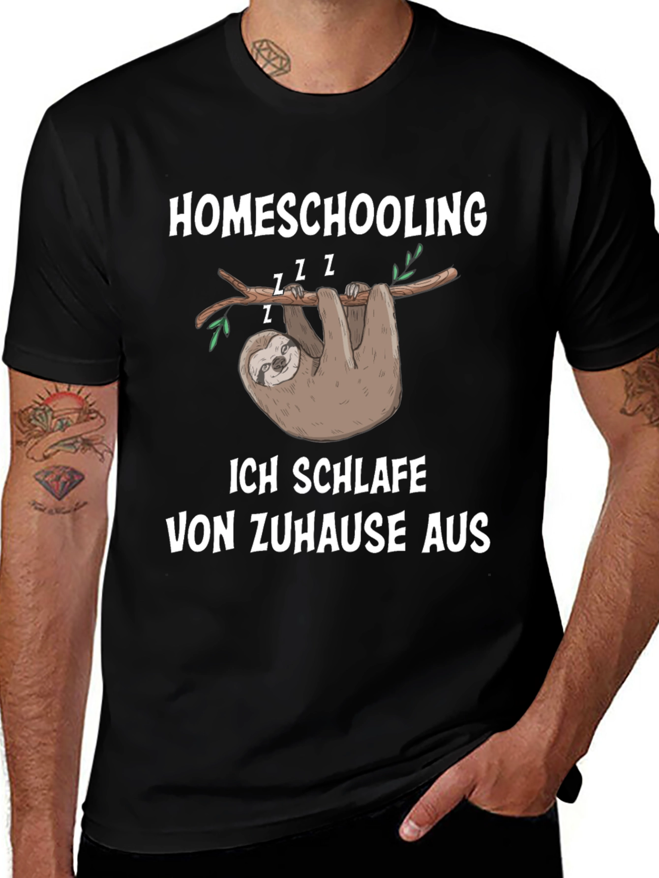 Variant 27 of Homeschooling Sloth T-Shirt