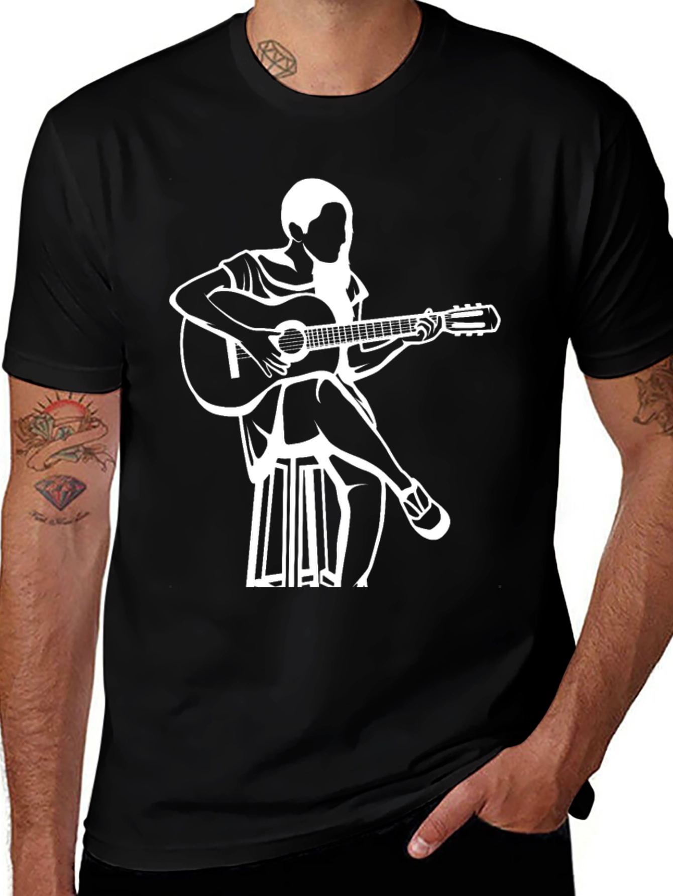 Variant 8 of Guitar Player Graphic Tee - Music Lover T-Shirt