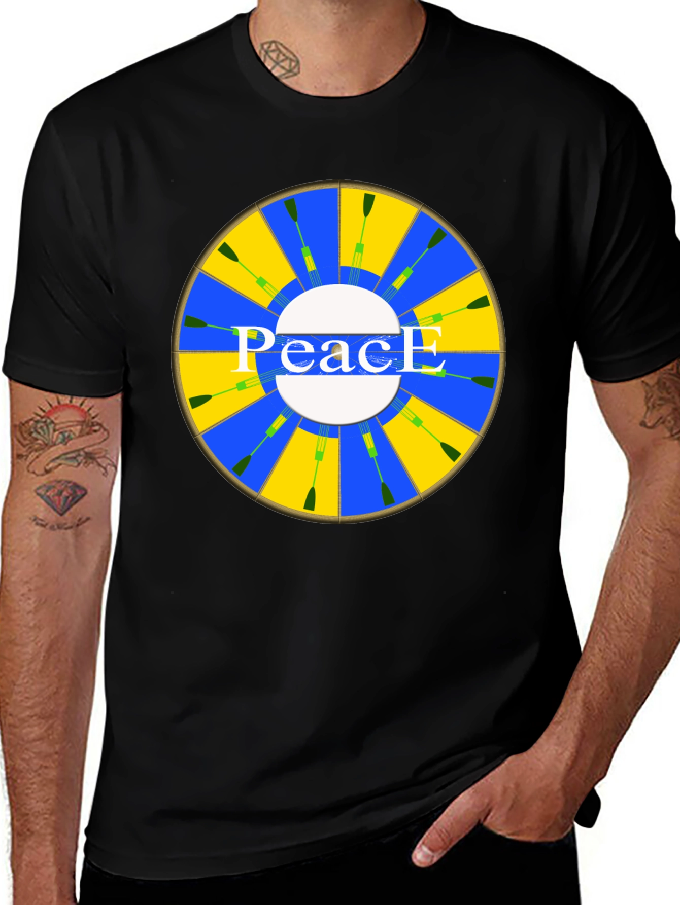 Variant 7 of Peace Symbol Graphic T-Shirt