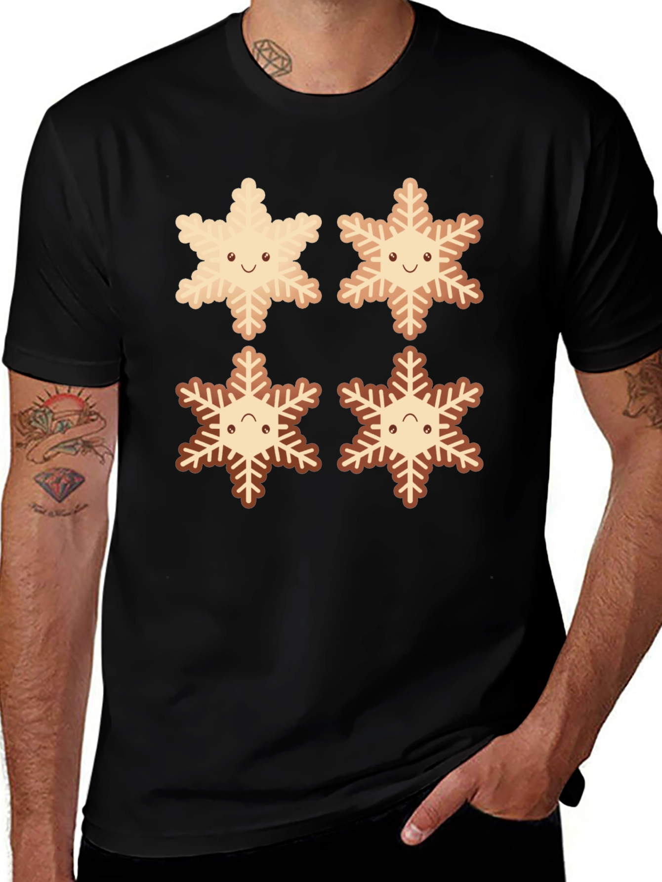 Variant 26 of Cute Snowflake Cookie T-Shirt - Holiday Gift