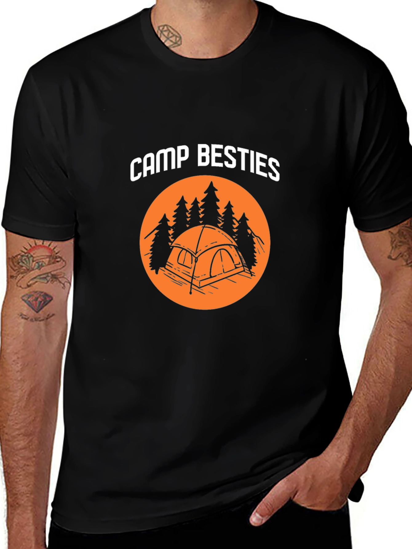 Variant 28 of Camp Besties T-Shirt - Camping Adventure Tee
