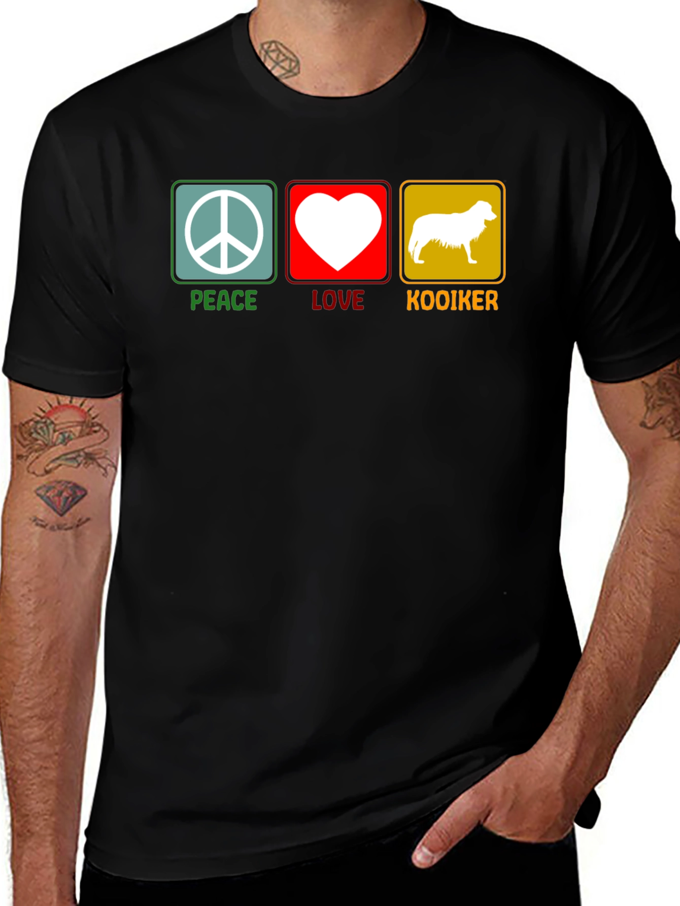 Peace Love Kooikerhondje T-Shirt