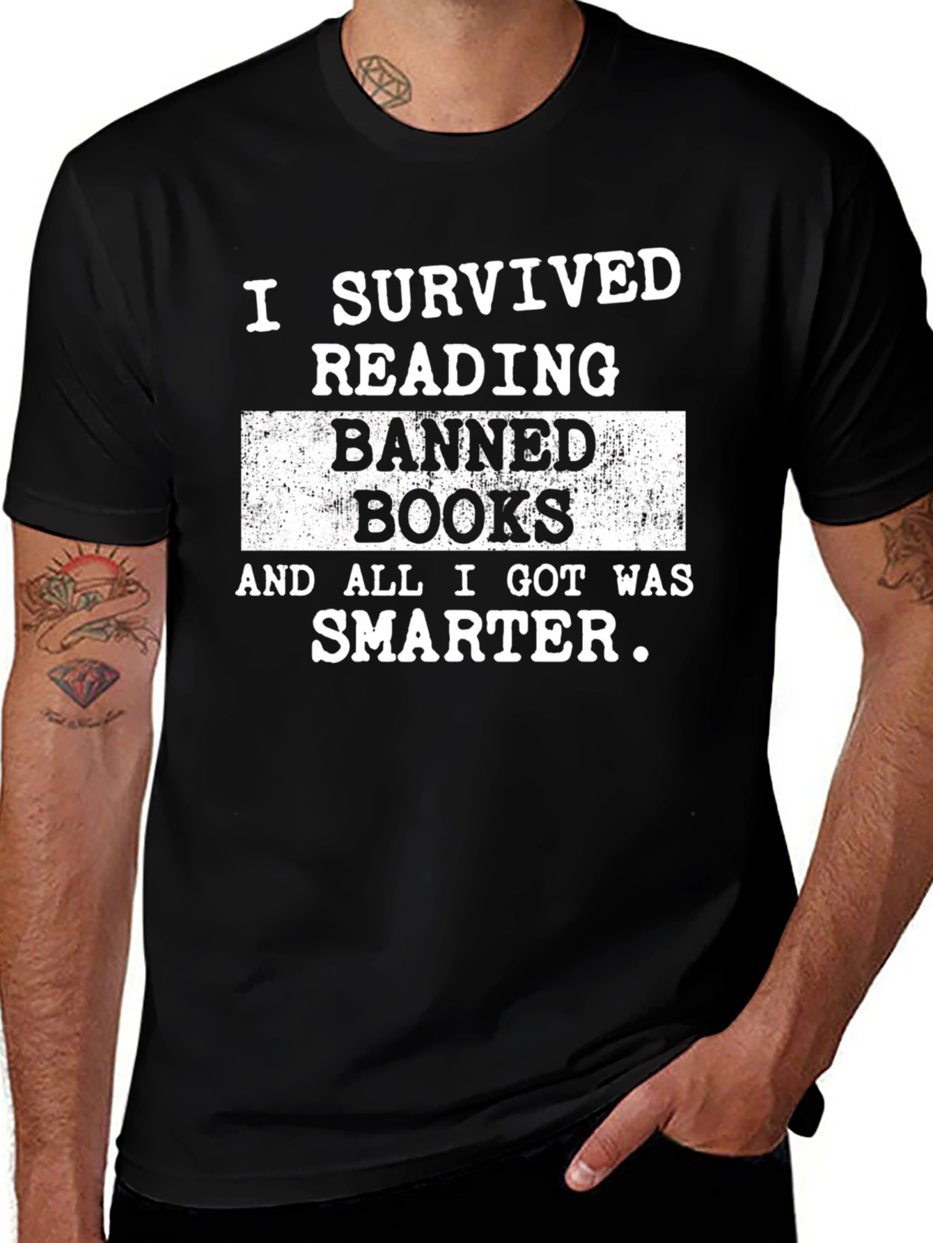 Variant 22 of I Survived Reading Banned Books T-Shirt