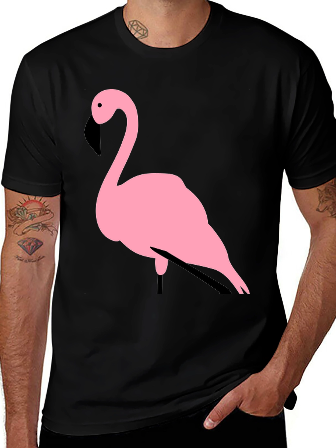 Variant 7 of Black Flamingo Graphic Tee