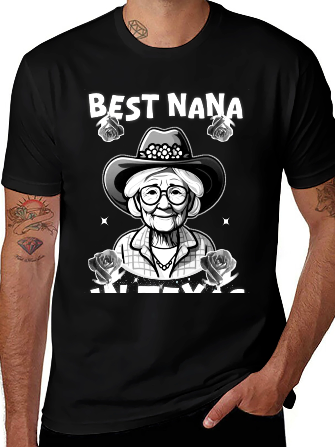 Best Nana in Texas Graphic T-Shirt