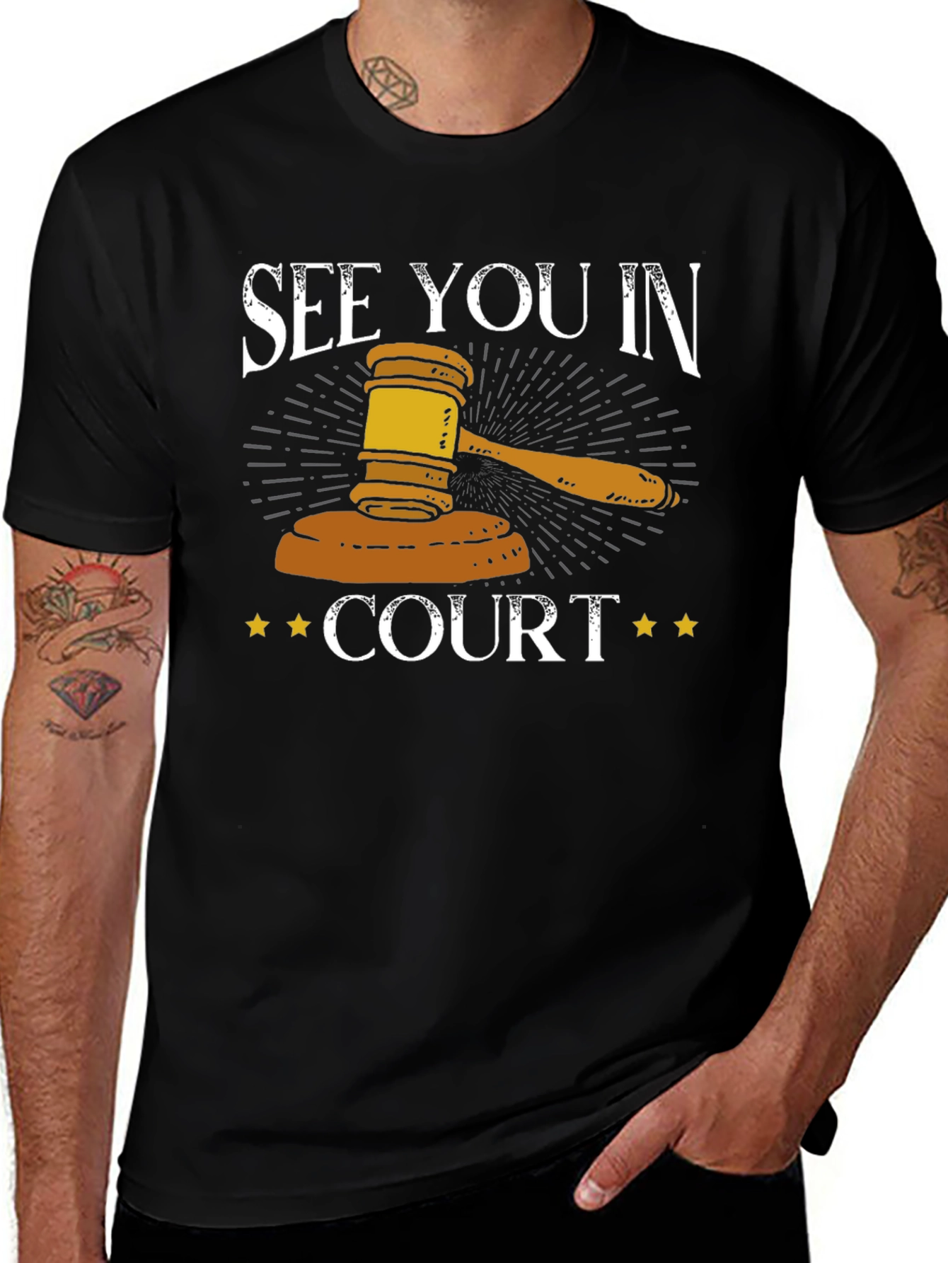 Variant 8 of See You In Court T-Shirt - Gavel Graphic Tee