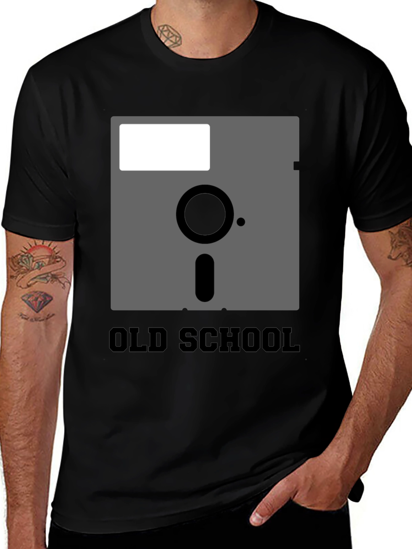 Variant 14 of Old School Floppy Disk Graphic Tee