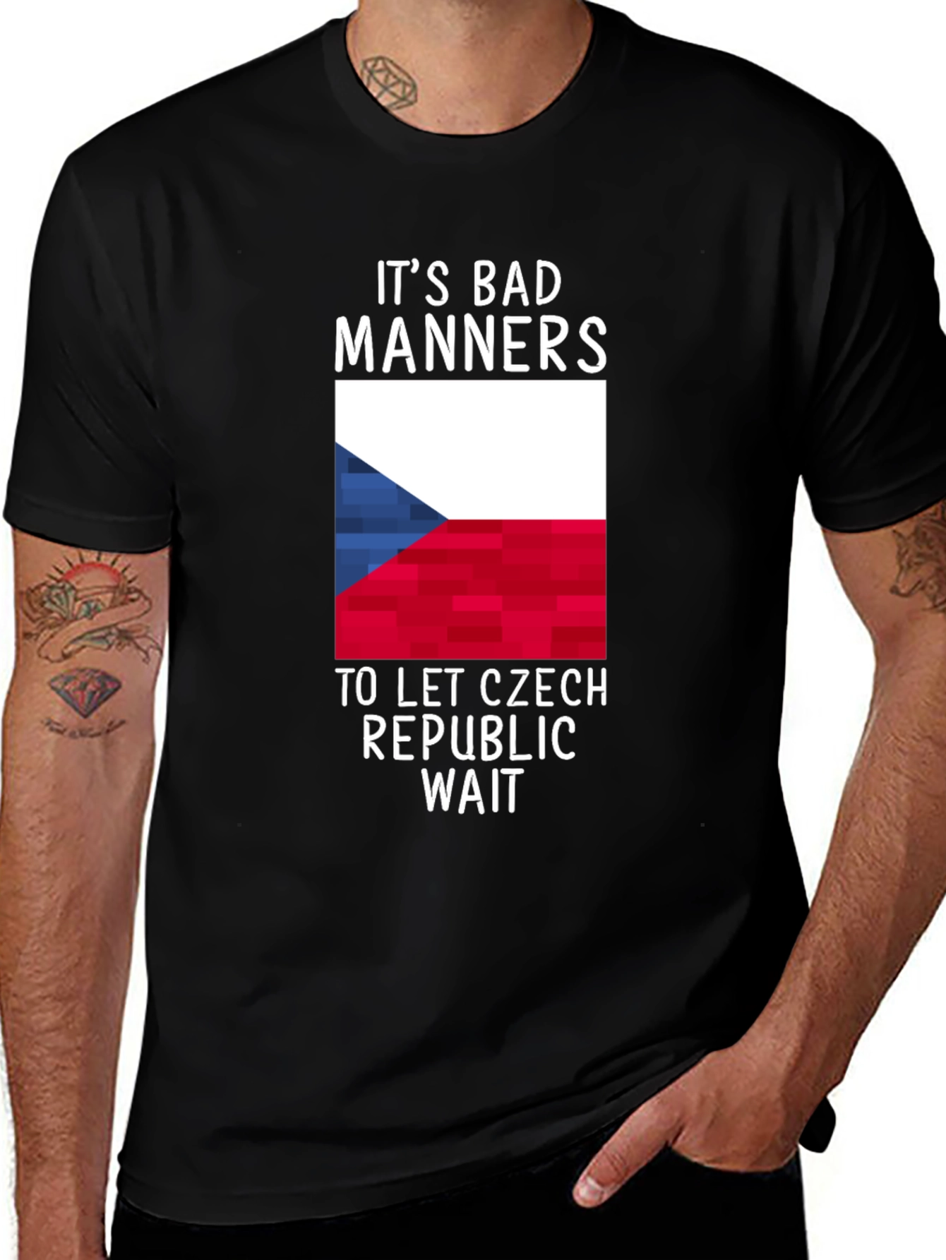 Czech Republic T-Shirt - Bad Manners Design