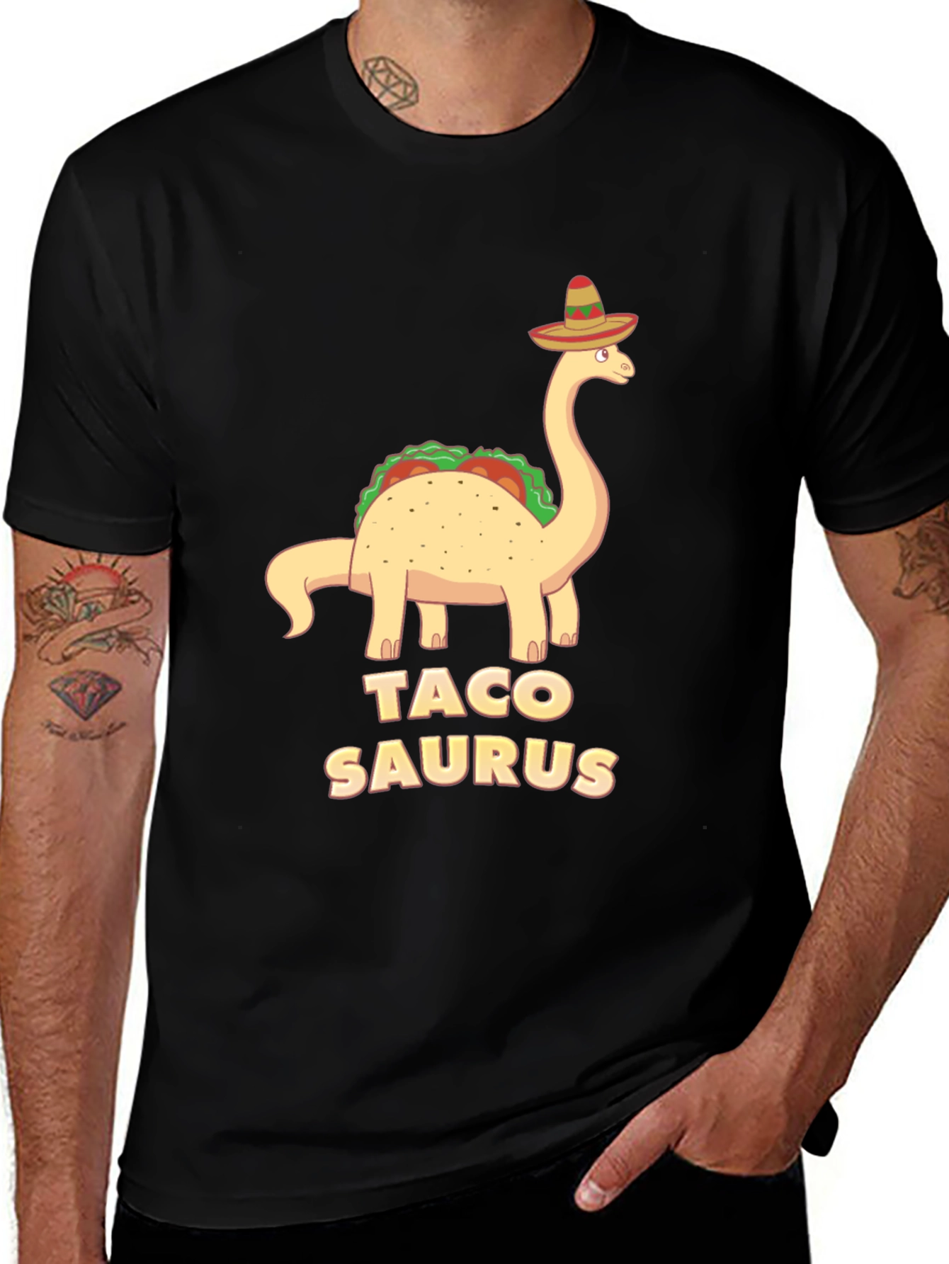 Variant 26 of Taco Saurus T-Shirt - Funny Dinosaur Tee