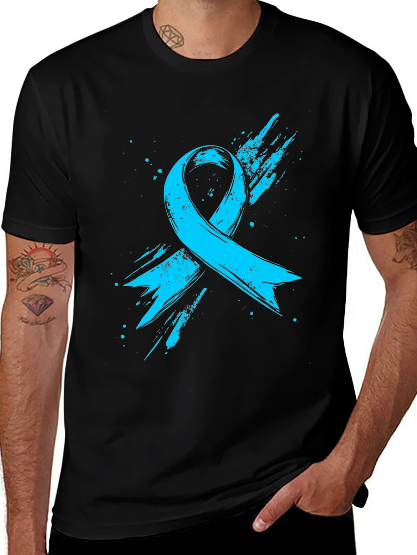 Variant 11 of Awareness Ribbon Graphic Tee - Stylish Support Shirt