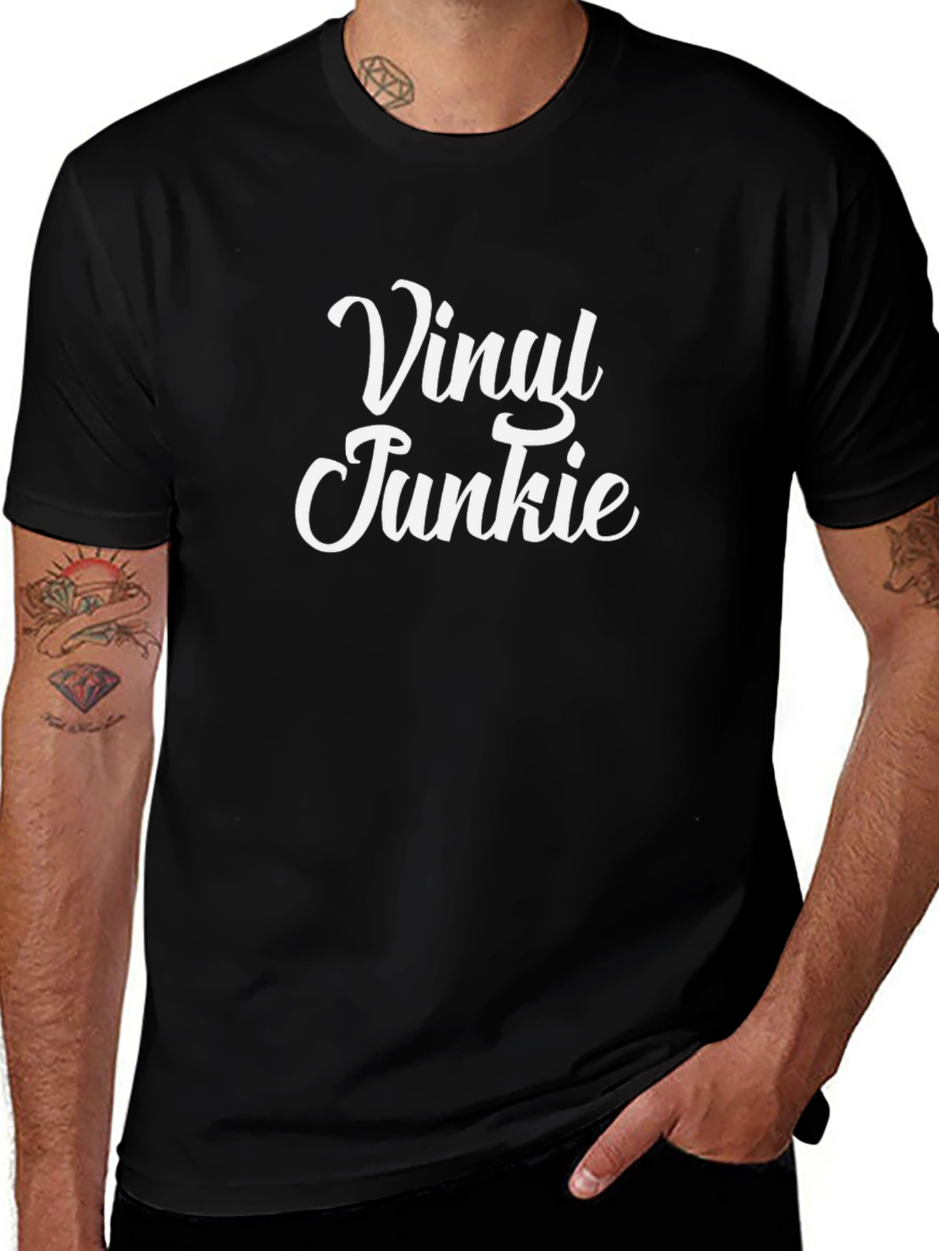 Variant 23 of Vinyl Junkie Graphic T-Shirt