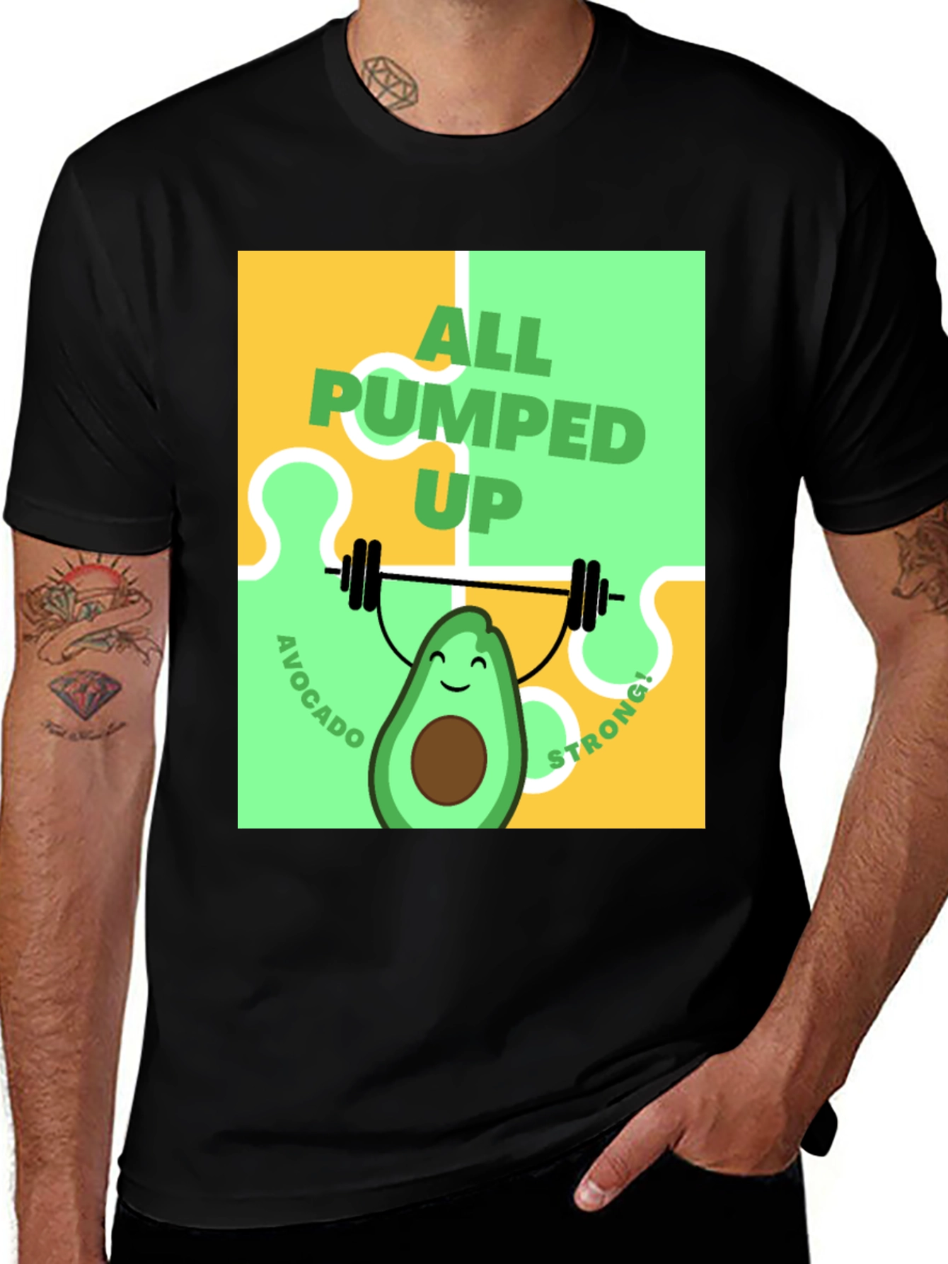 Variant 13 of Avocado Strong! Graphic Tee