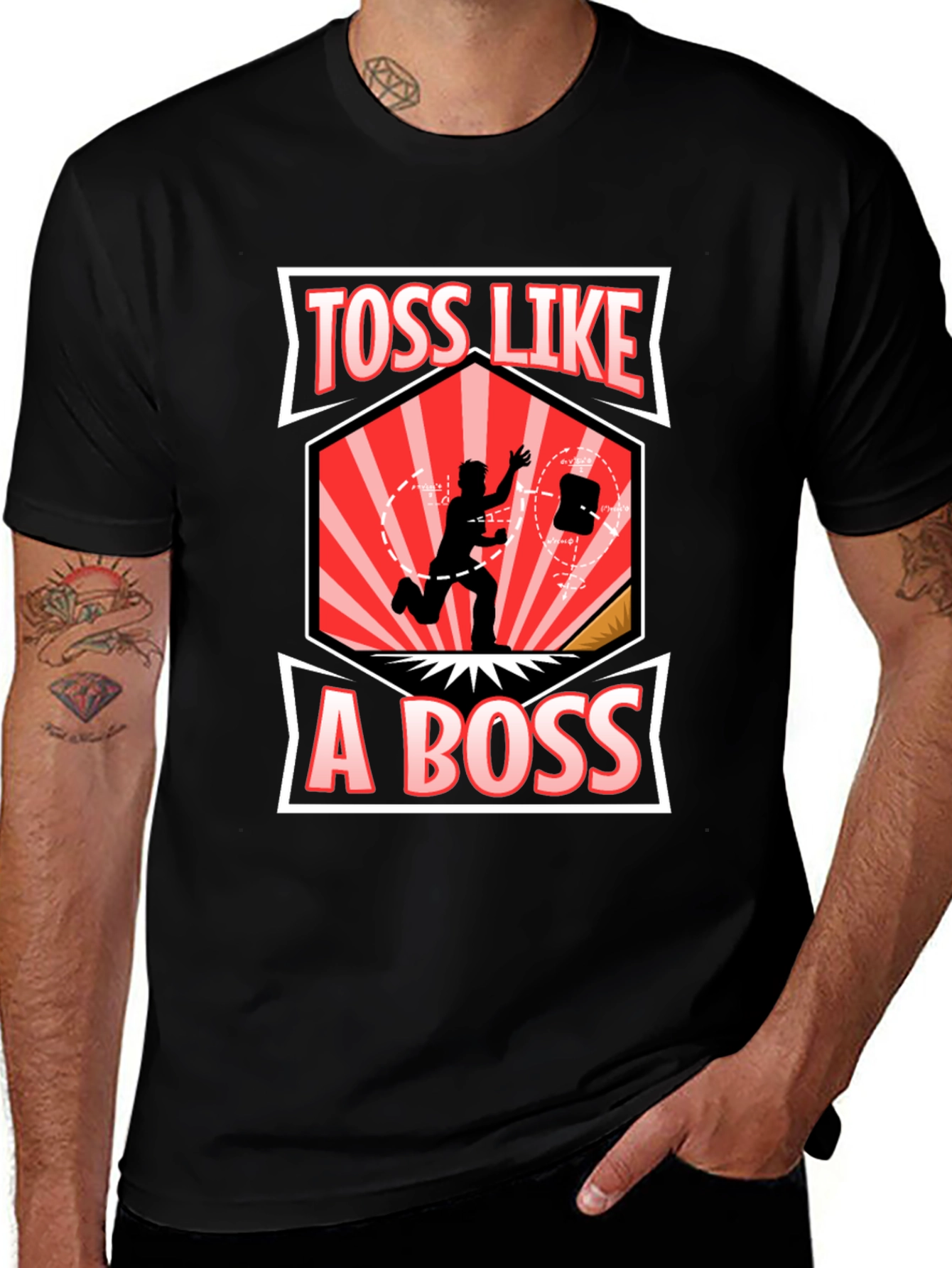 Variant 30 of Toss Like A Boss Graphic T-Shirt