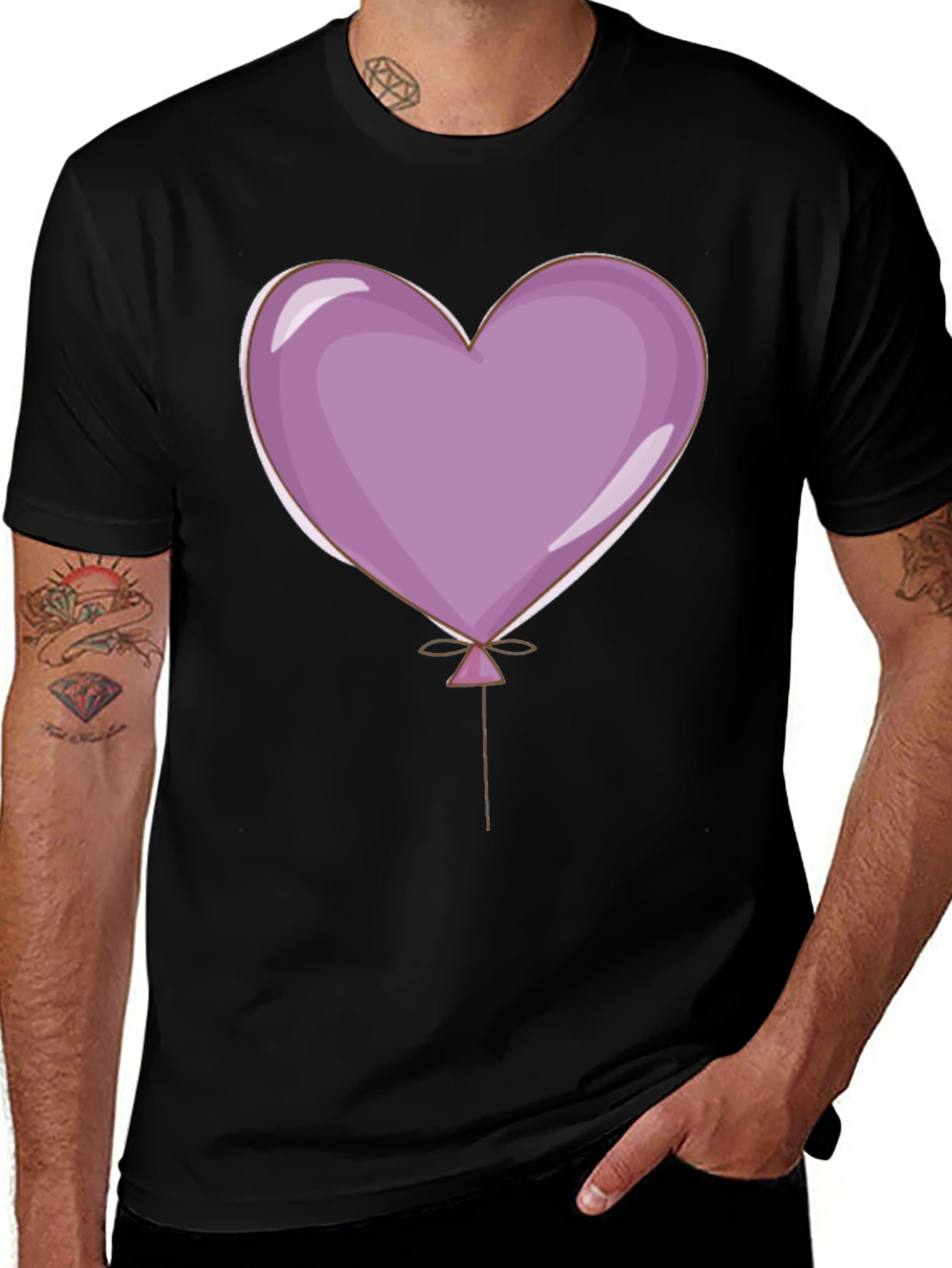 Variant 2 of Heart Balloon Graphic T-Shirt