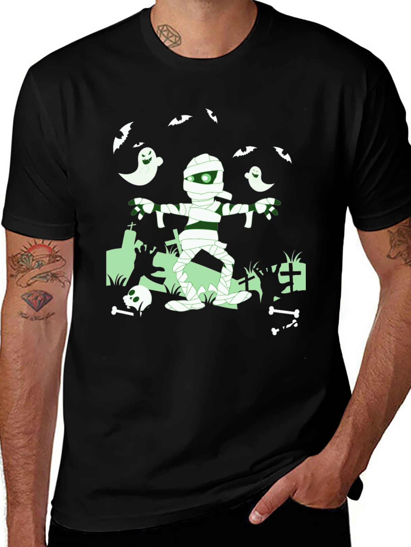 Spooky Mummy Halloween T-Shirt