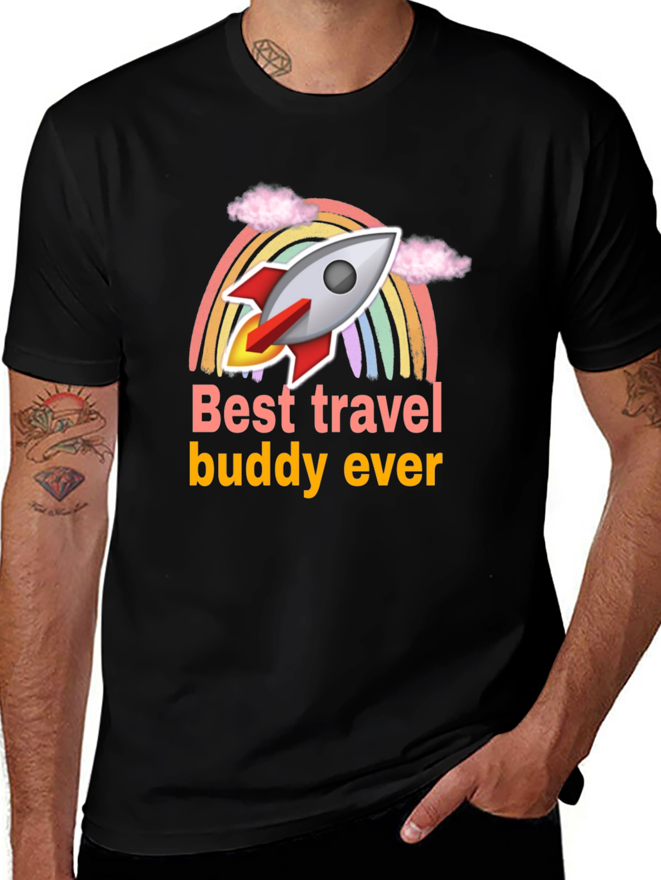 Variant 14 of Travel Buddy Rocket T-Shirt