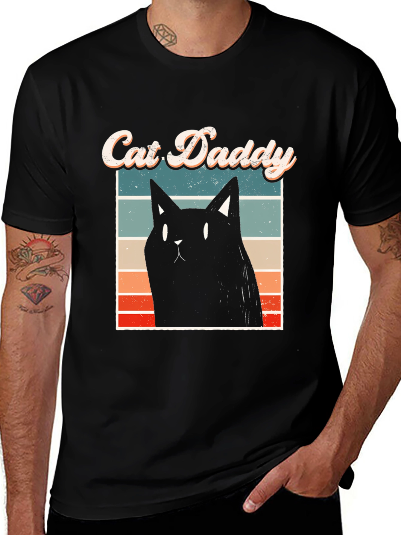 Variant 22 of Cat Daddy Retro T-Shirt