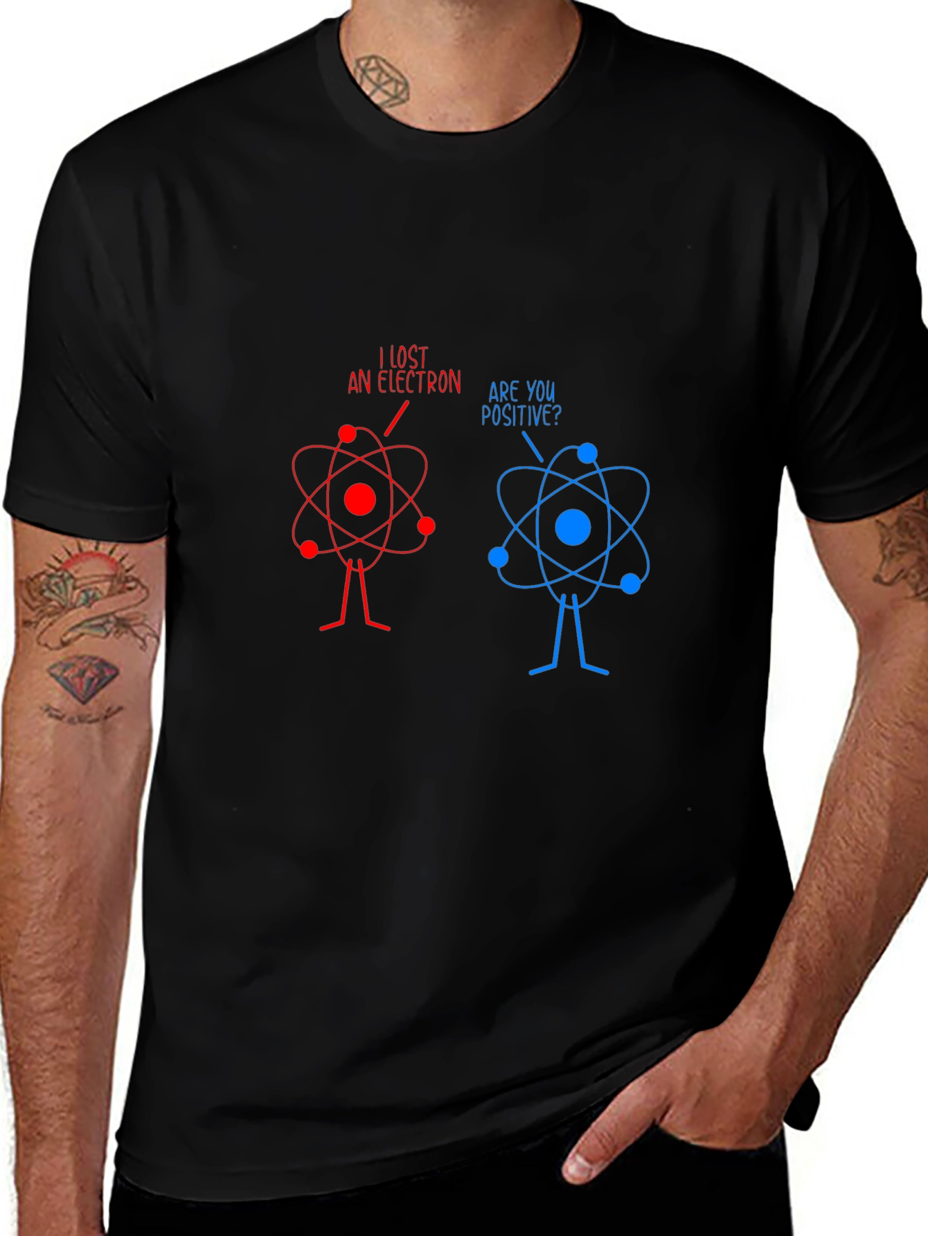 Funny Science Joke T-Shirt - Lost Electron Tee