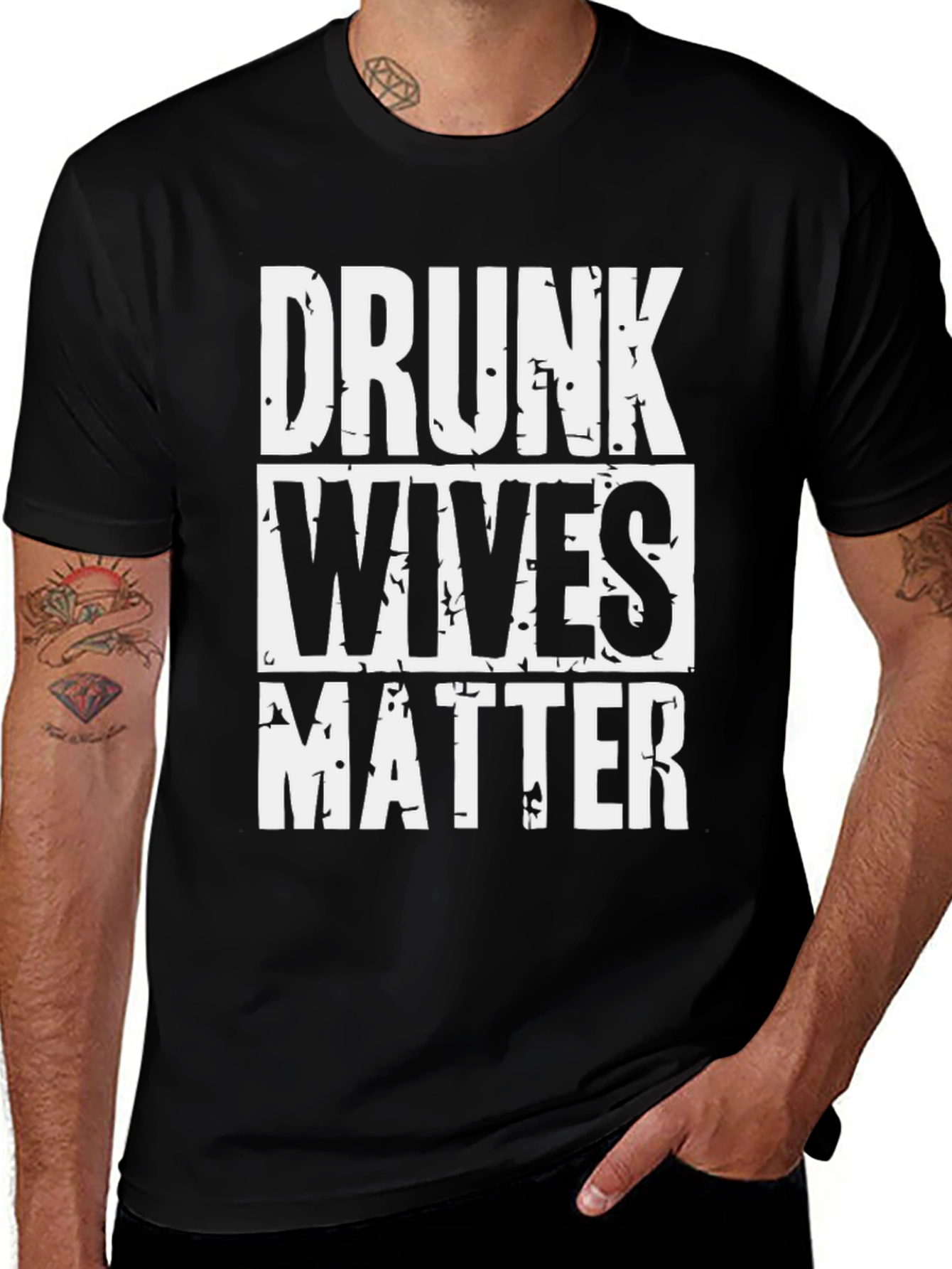 Variant 18 of Drunk Wives Matter Graphic T-Shirt