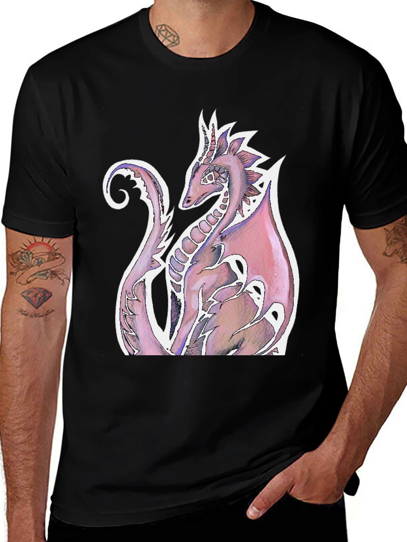 Dragon Graphic T-Shirt - Artistic Fantasy Wear