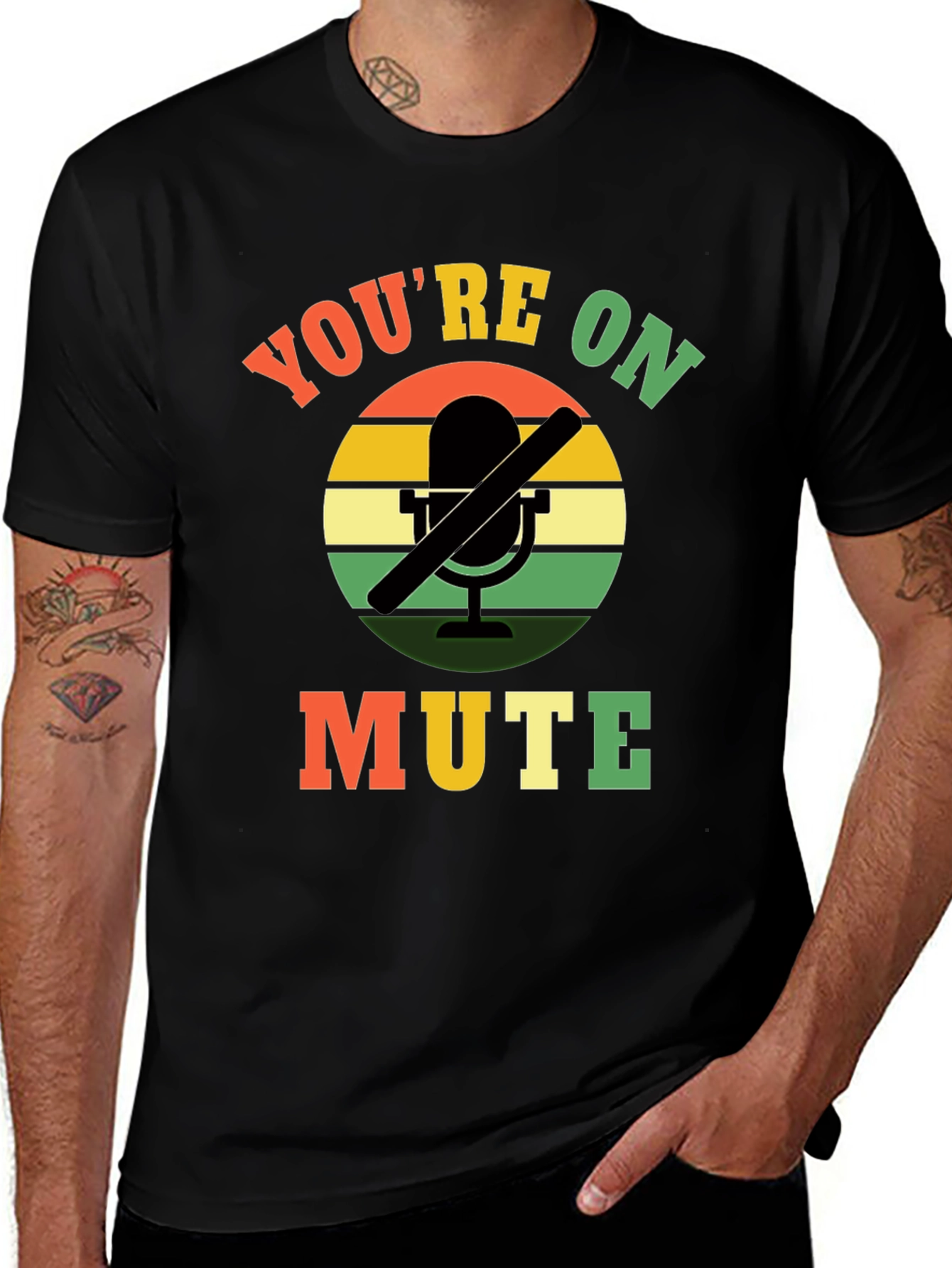 Variant 29 of You're On Mute T-Shirt - Funny Retro Graphic Tee