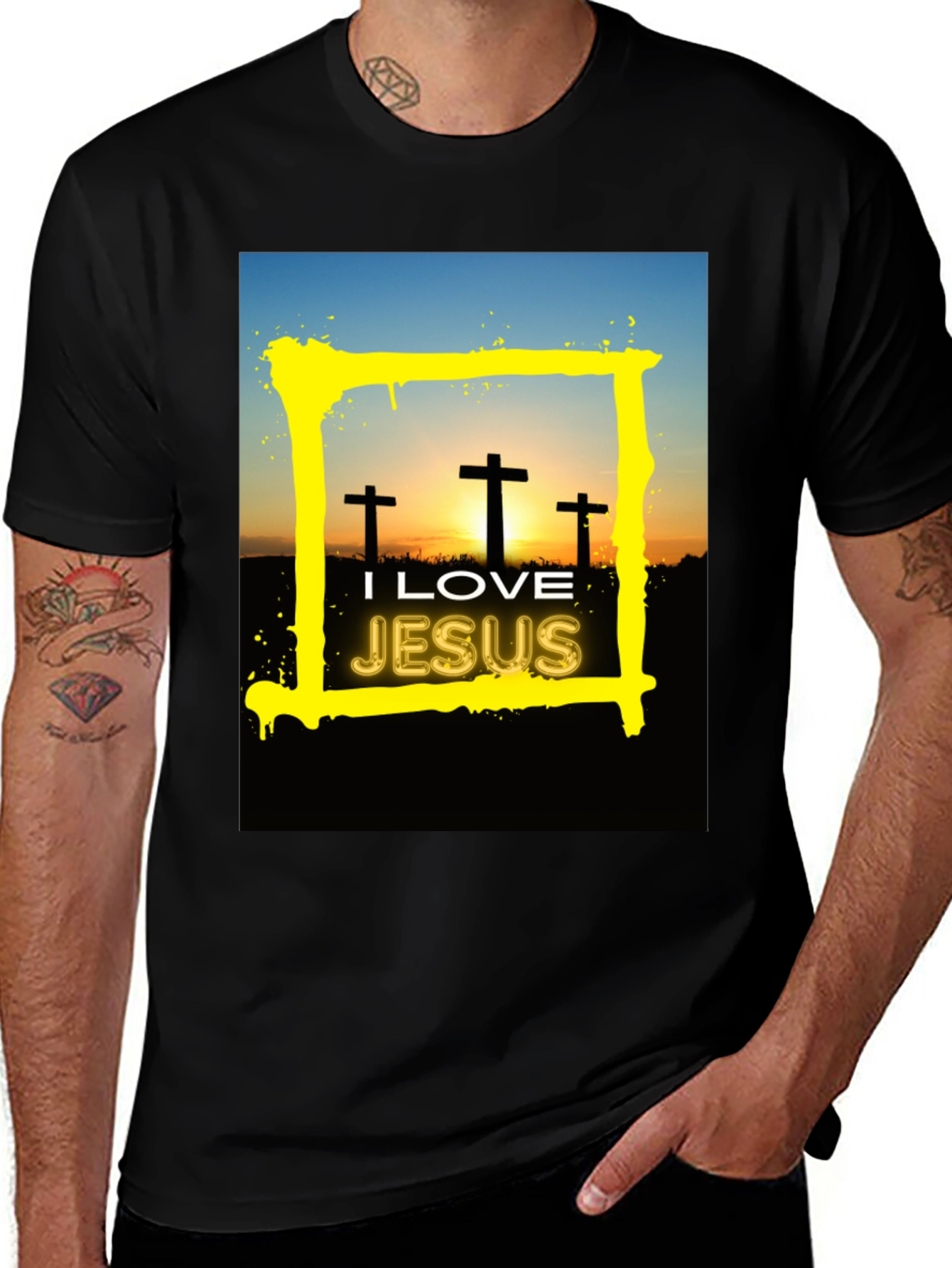 I Love Jesus Graphic Tee - Christian Apparel
