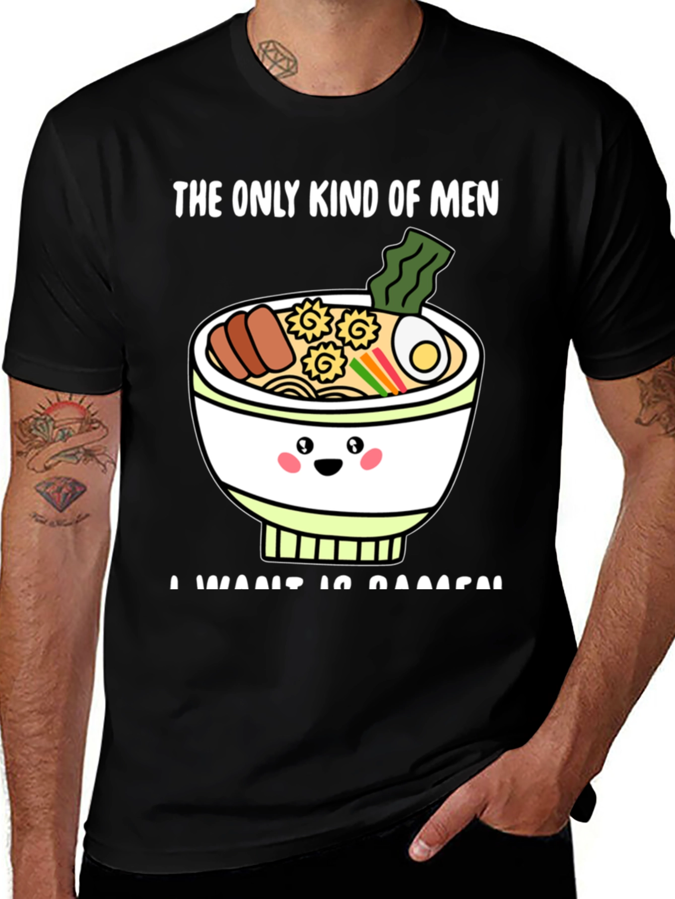 Variant 26 of Ramen Lover T-Shirt - Funny Kawaii Noodle Bowl Graphic Tee