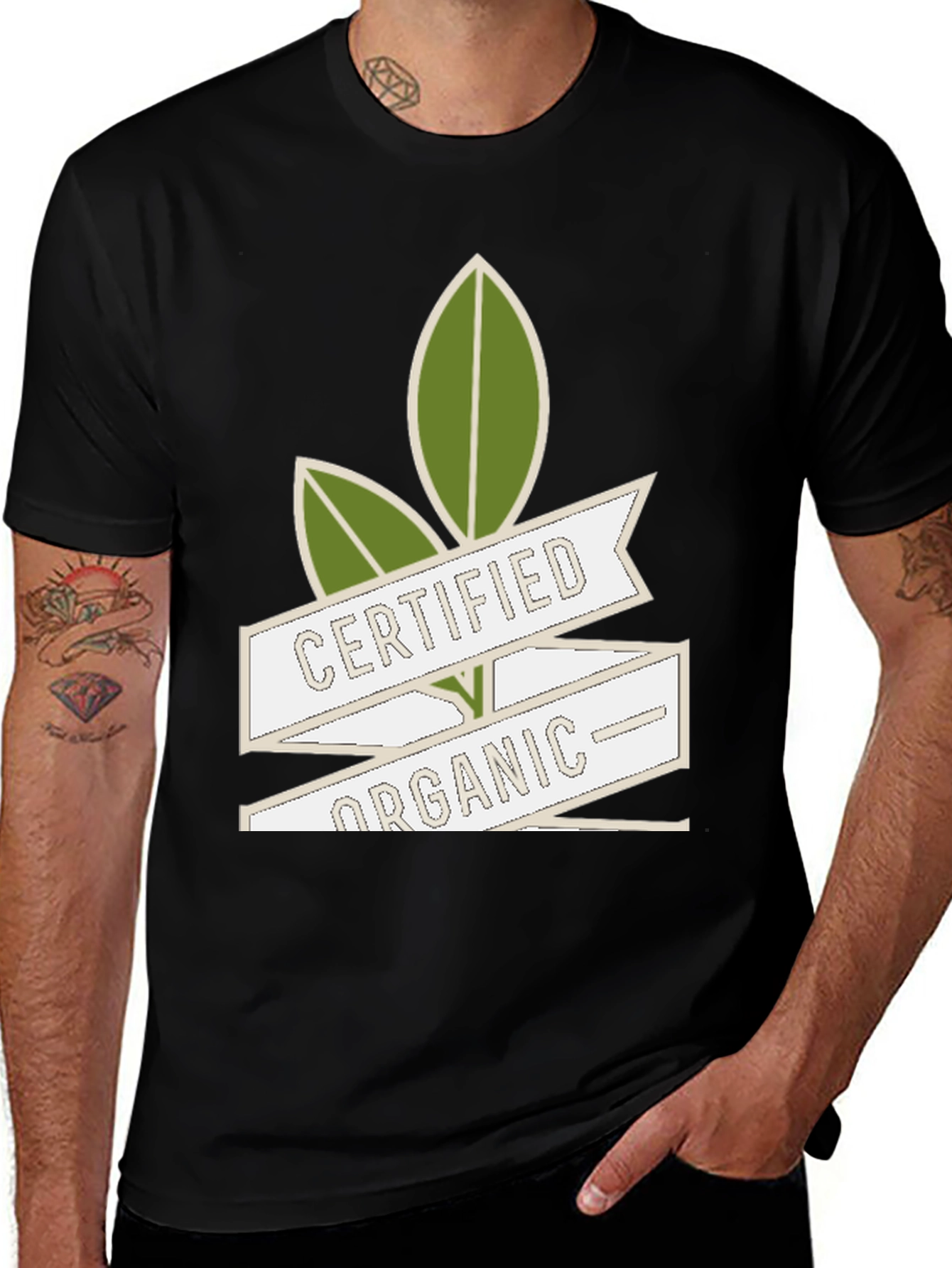 Variant 3 of Certified Organic Graphic Tee - Eco-Friendly