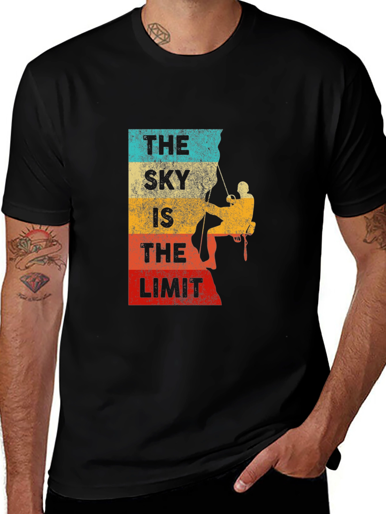 Variant 16 of Climbing T-Shirt - The Sky Is The Limit