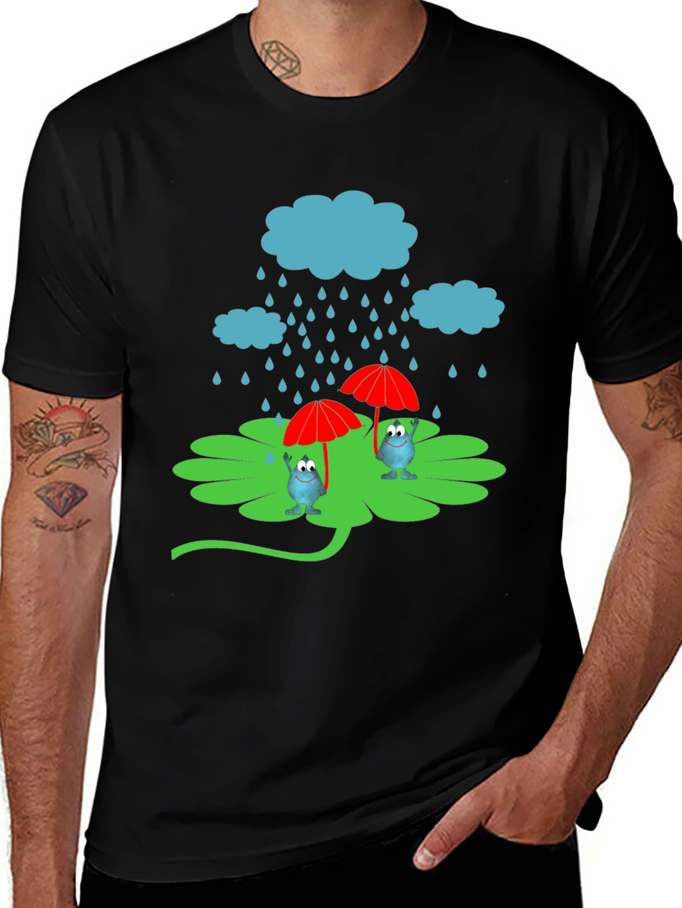 Variant 7 of Rainy Day Cartoon T-Shirt