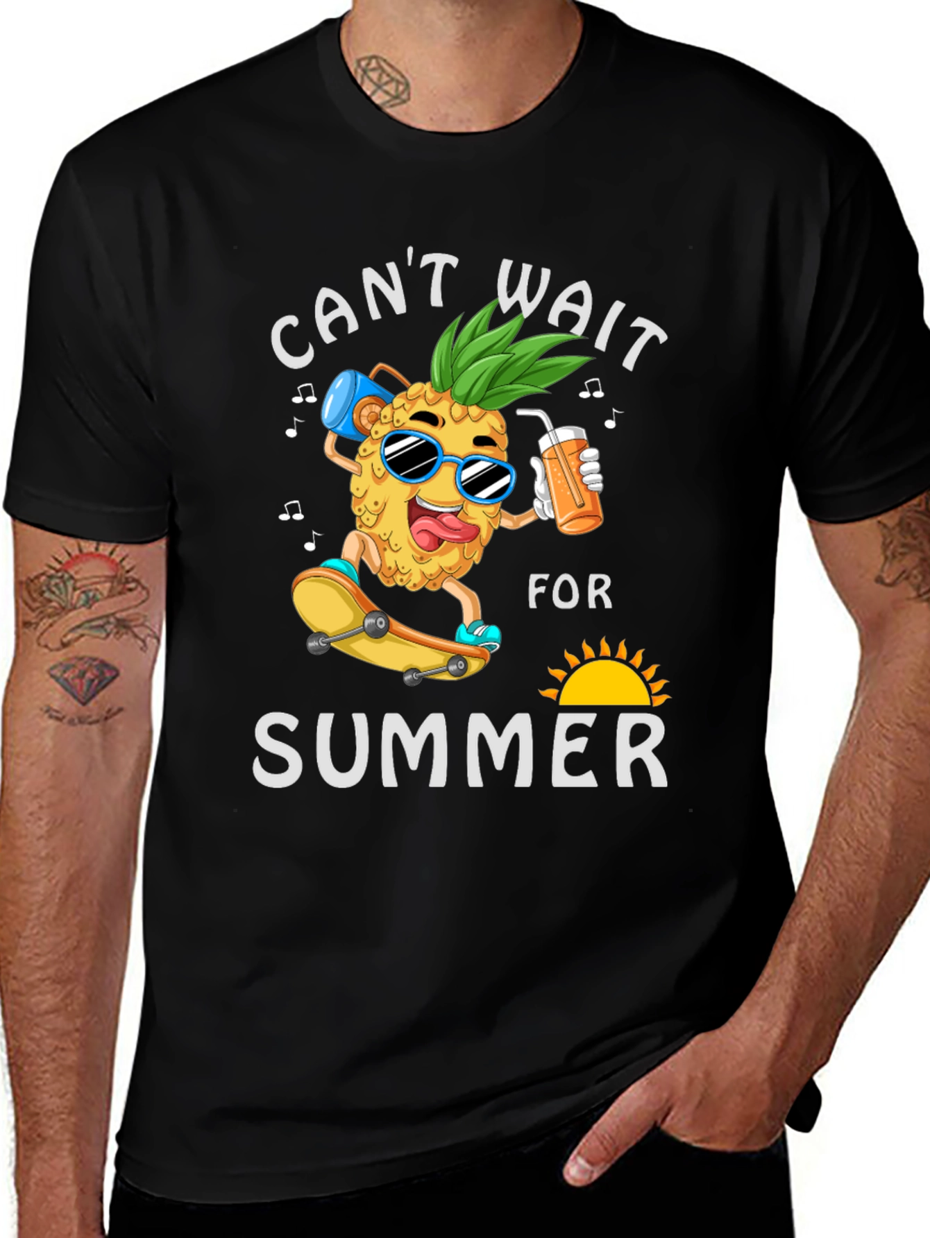 Black Can't Wait For Summer T-Shirt main image