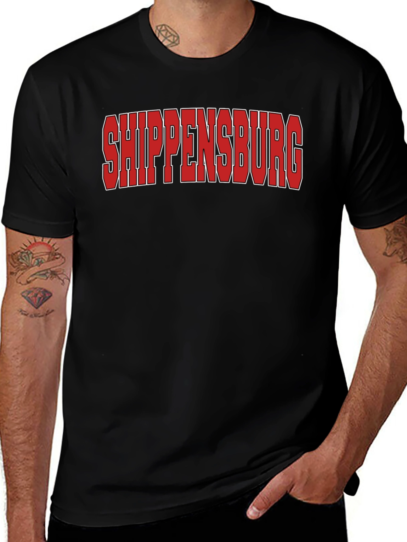 Variant 6 of Shippensburg Text T-Shirt