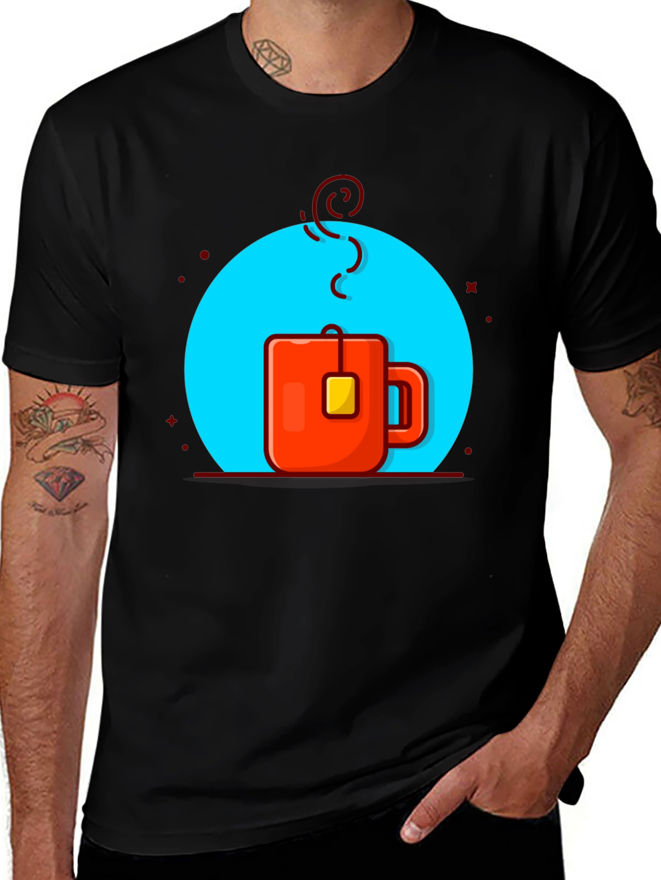 Variant 11 of Trendy Tea Cup Graphic T-Shirt