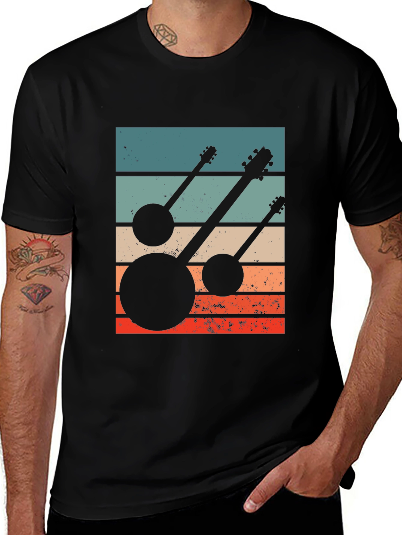 Variant 16 of Vintage Banjo Retro Music T-Shirt