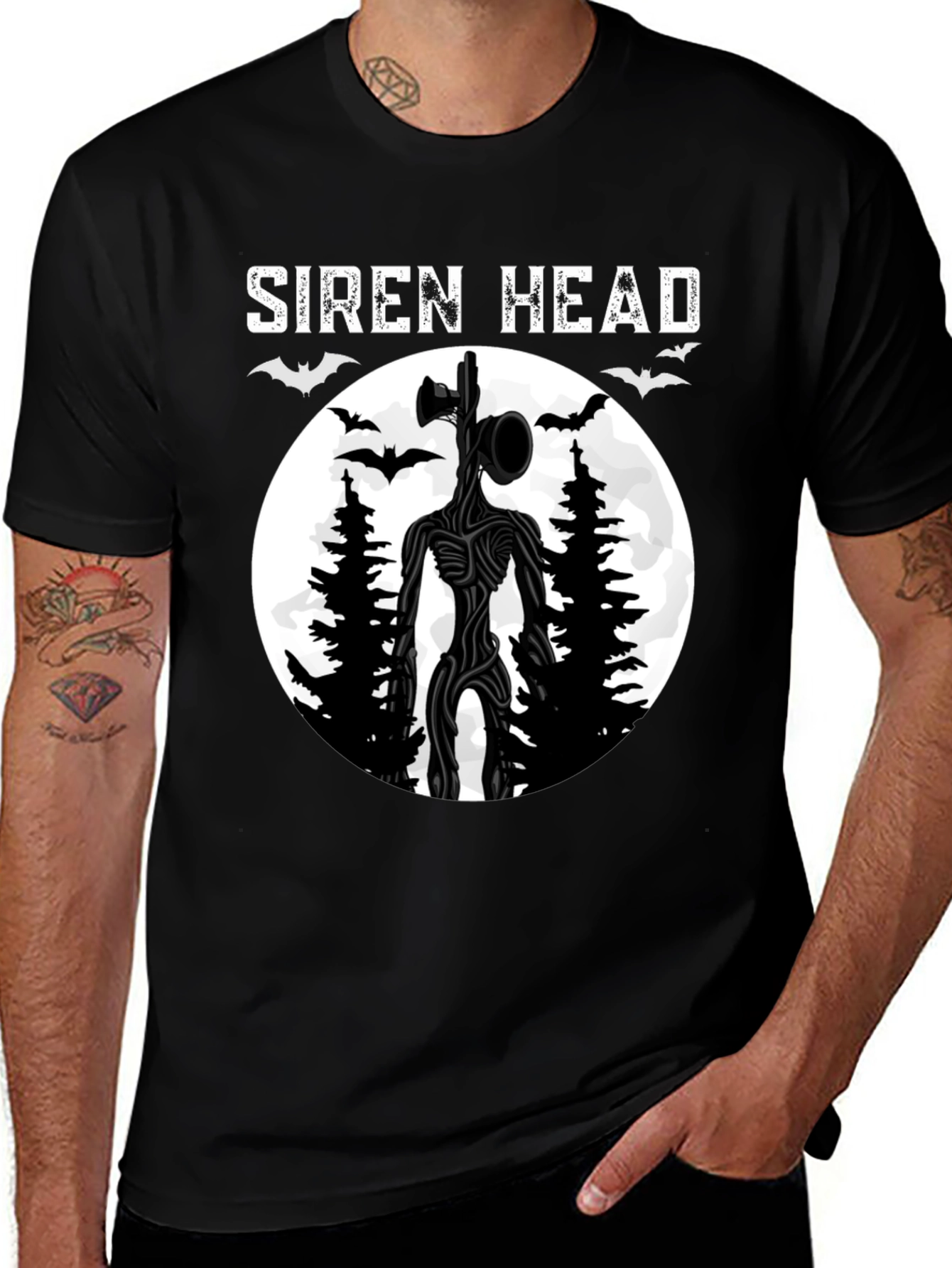 Siren Head Graphic Tee - Horror Inspired Design