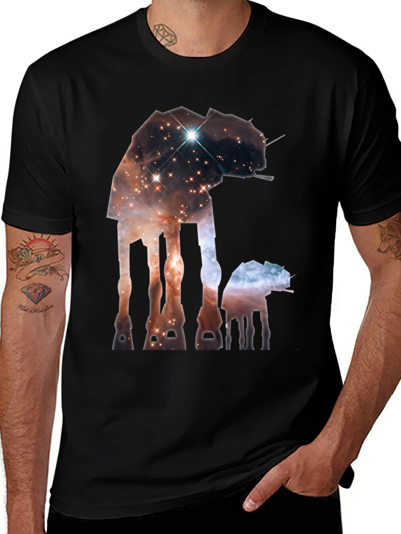Star Wars AT-AT Nebula T-Shirt