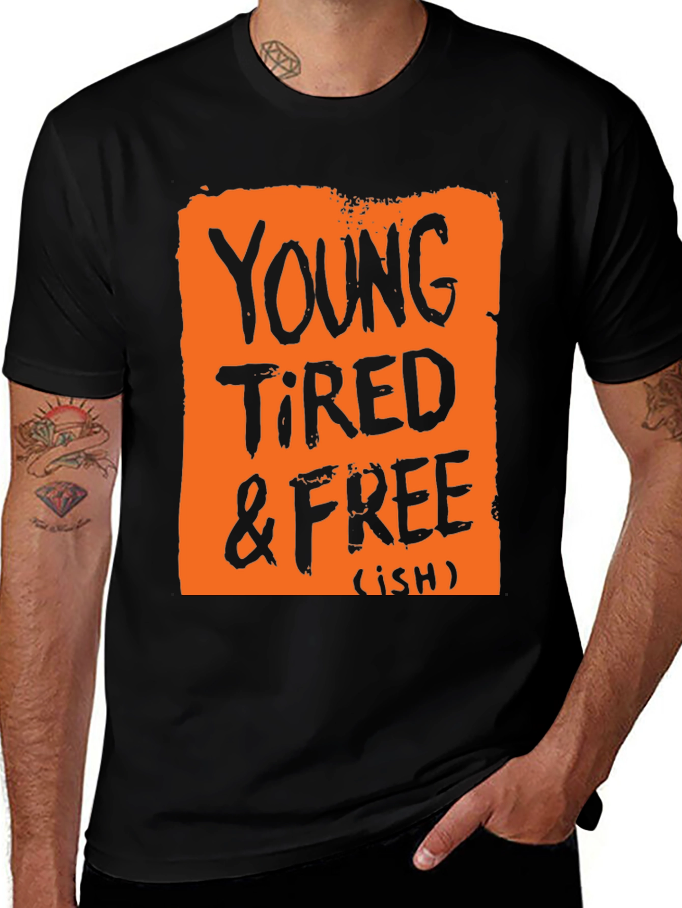 Variant 18 of Young Tired & Free (ish) Graphic T-Shirt