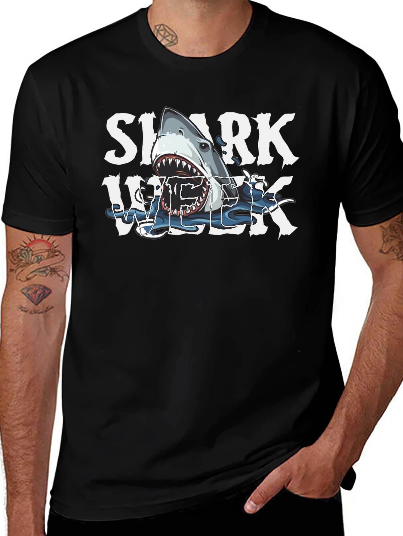 Variant 2 of Shark Week T-Shirt - Jawsome Design!