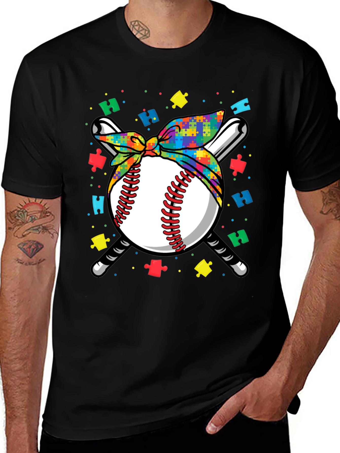 Variant 19 of Autism Awareness Baseball T-Shirt