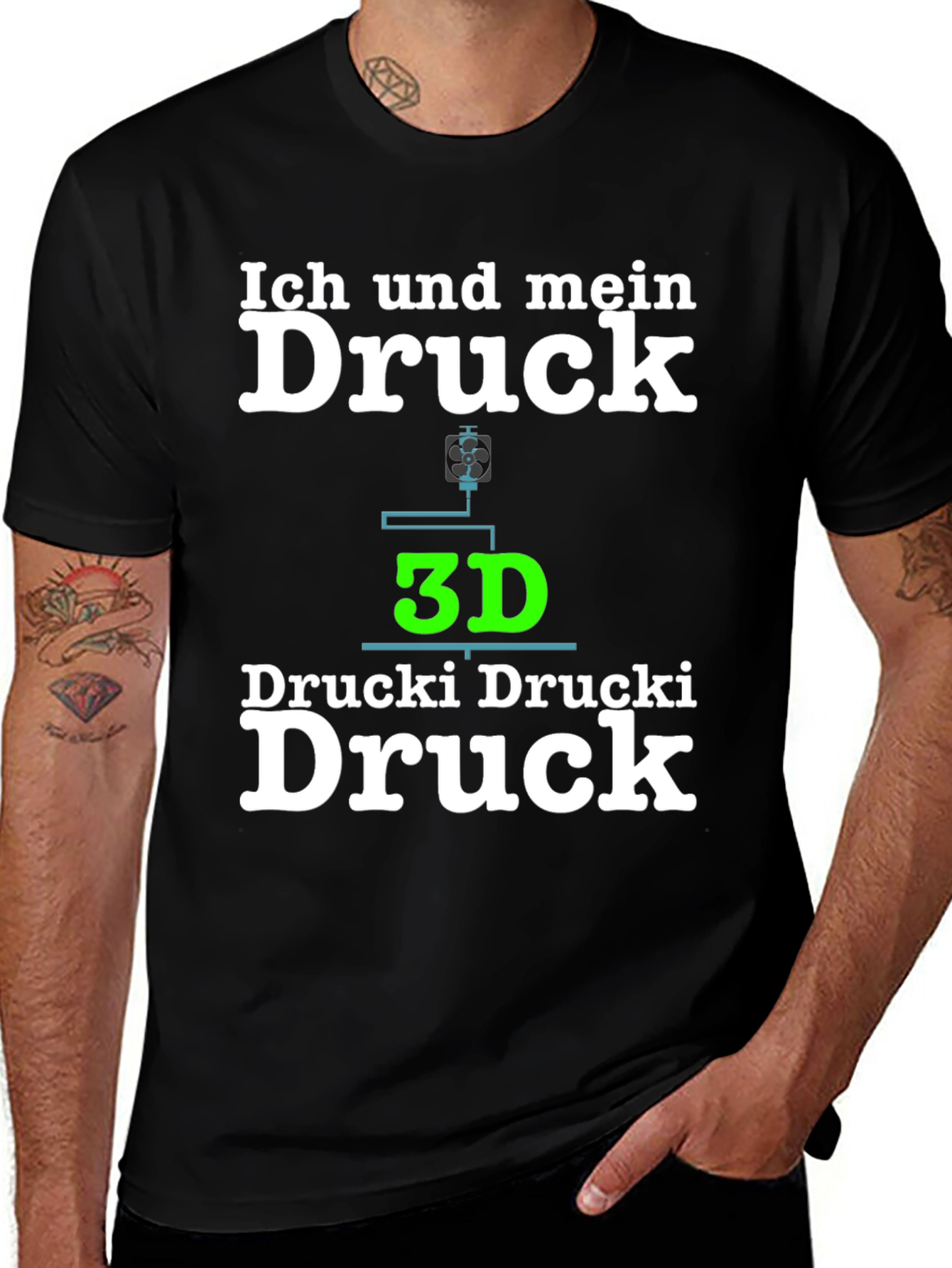 Ich Und Mein Druck 3D Printing T-Shirt
