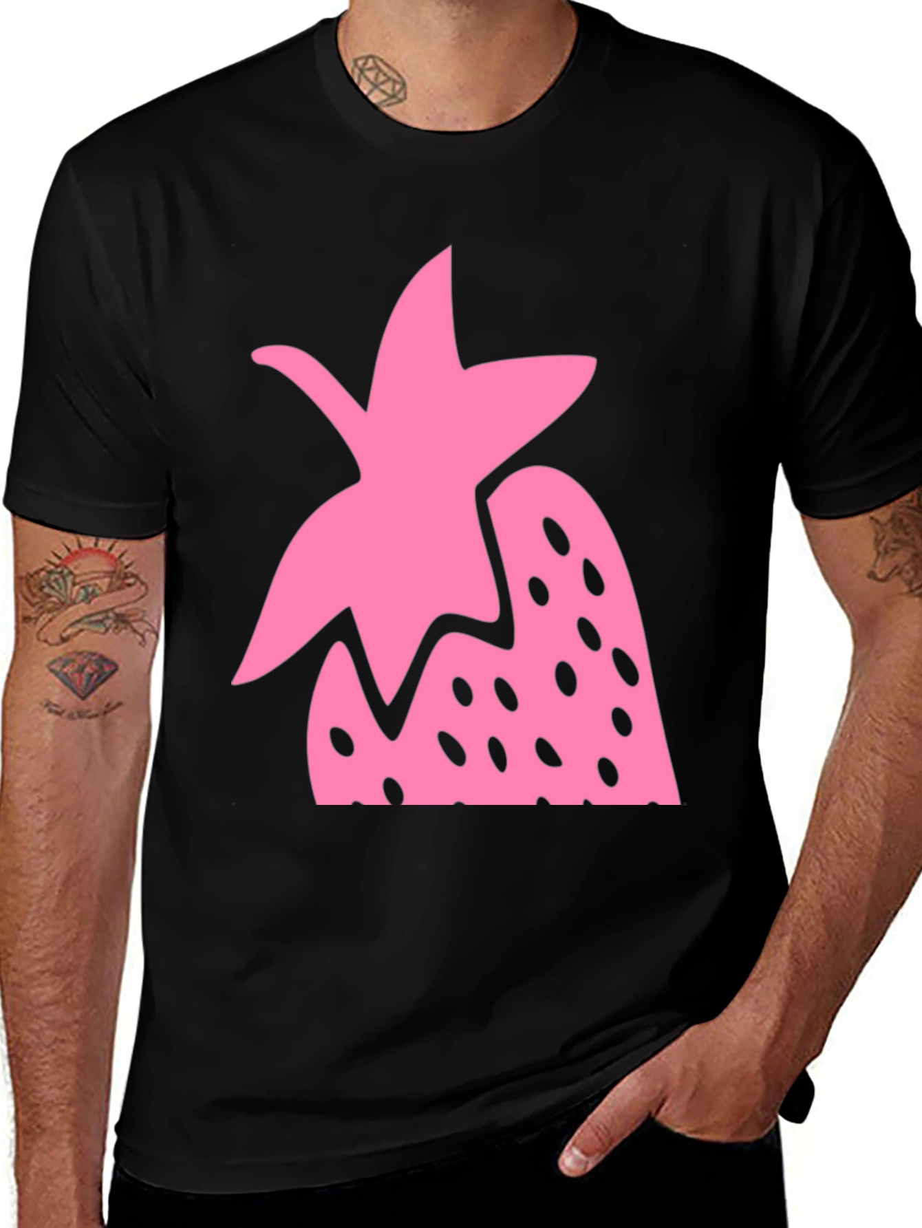 Variant 13 of Strawberry Graphic Tee - Fun & Trendy Style