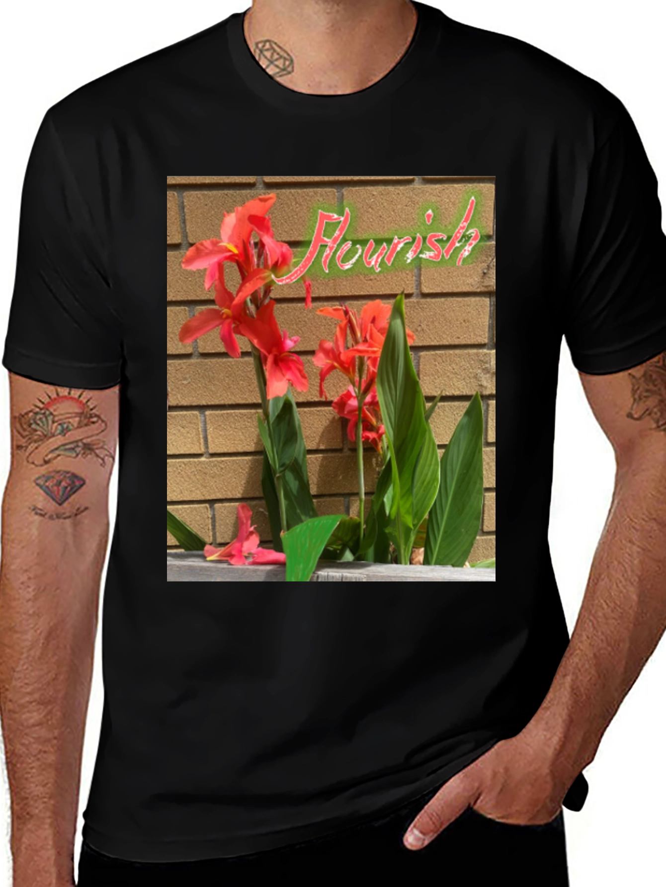 Variant 14 of Flourish Floral Graphic Tee - Garden Inspired Design