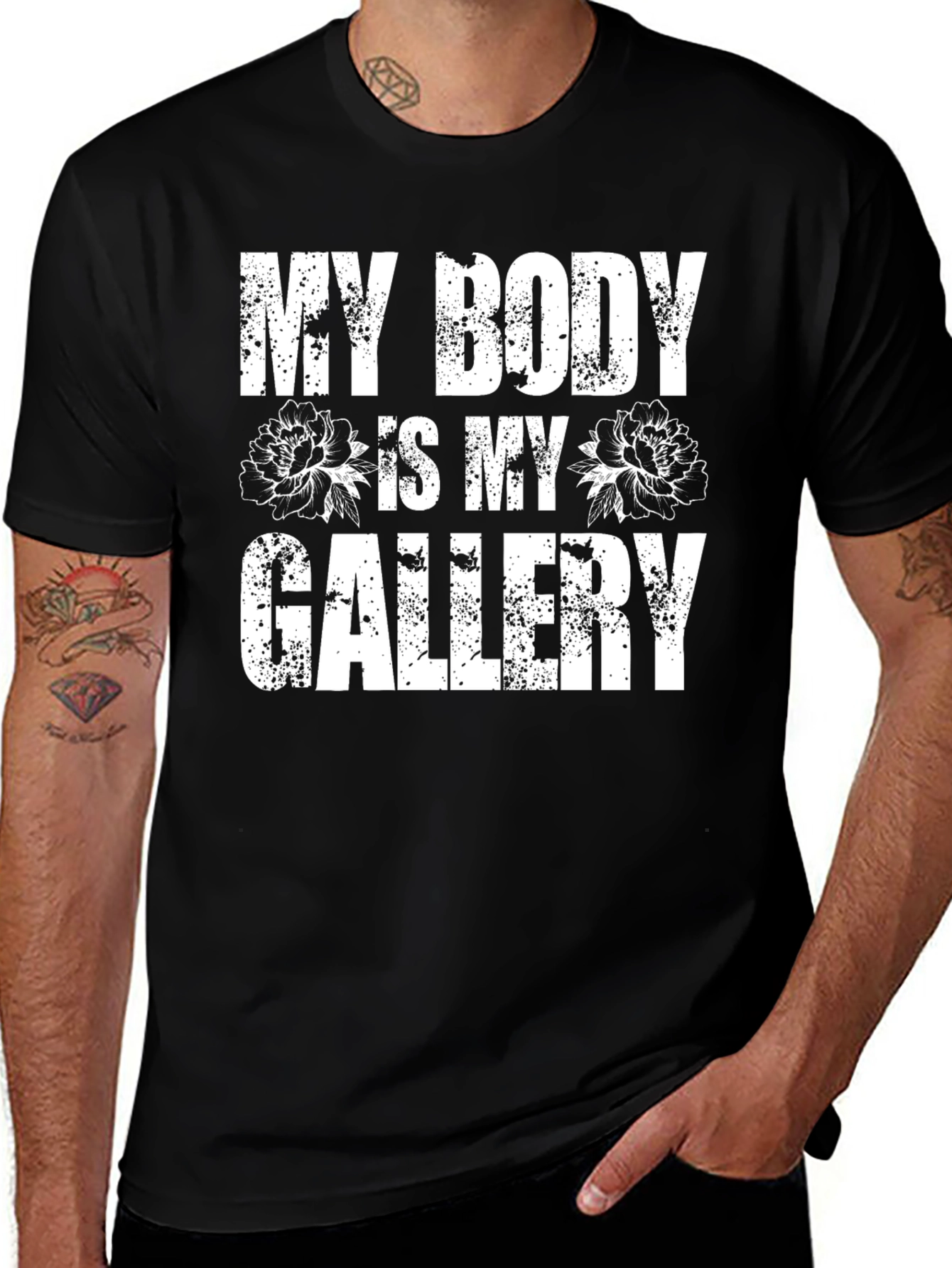 Variant 15 of My Body Is My Gallery T-Shirt - Artistic Statement Tee