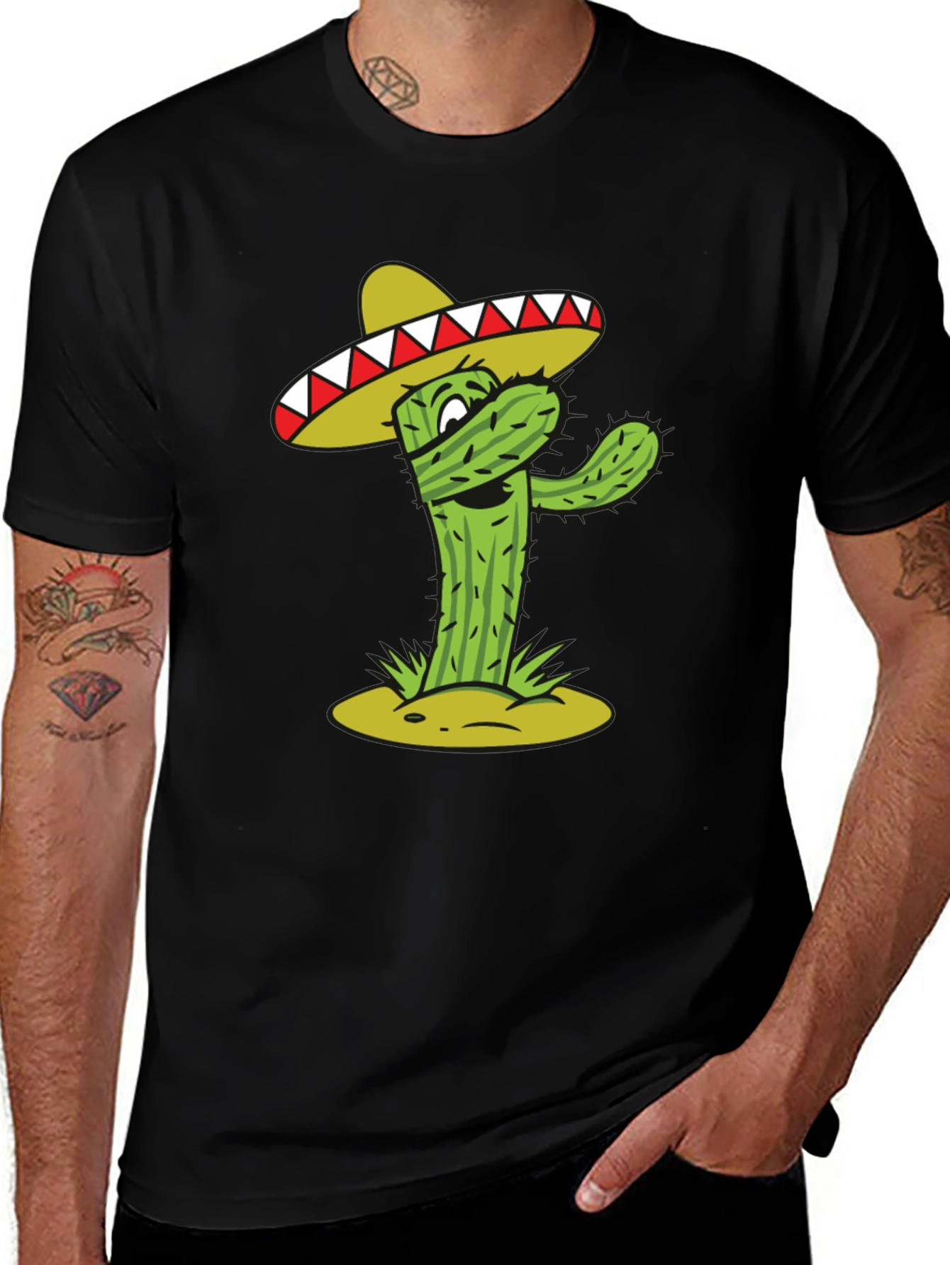 Variant 29 of Cactus Sombrero Graphic T-Shirt
