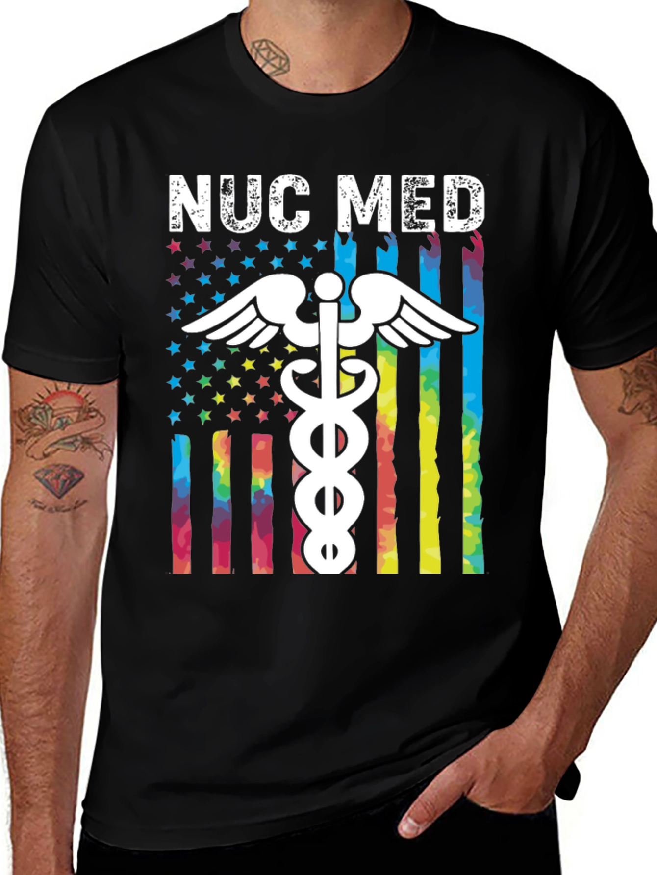 NUC MED Rainbow Flag T-Shirt