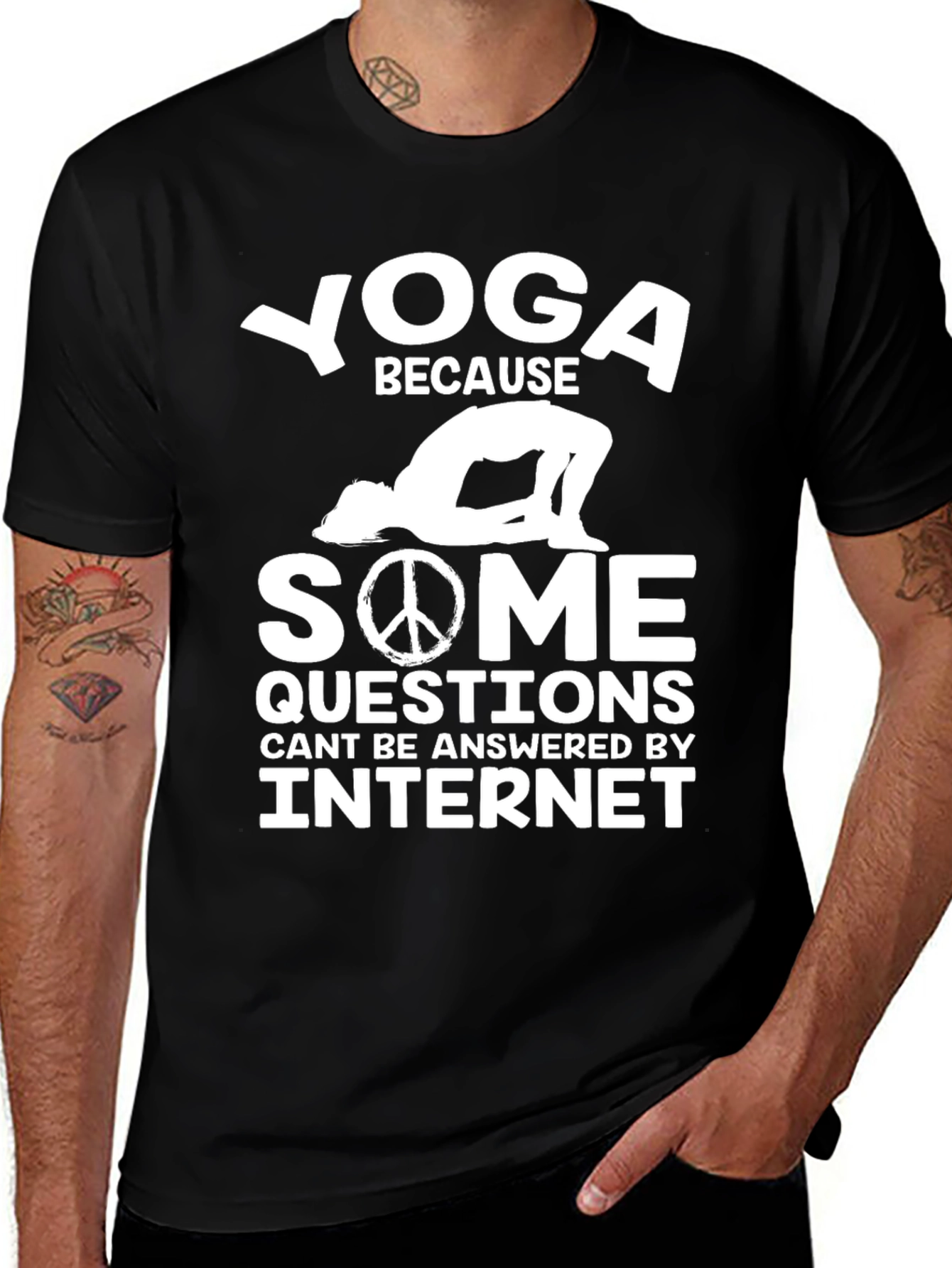 Variant 27 of Yoga T-Shirt: Some Questions Internet Can't Answer