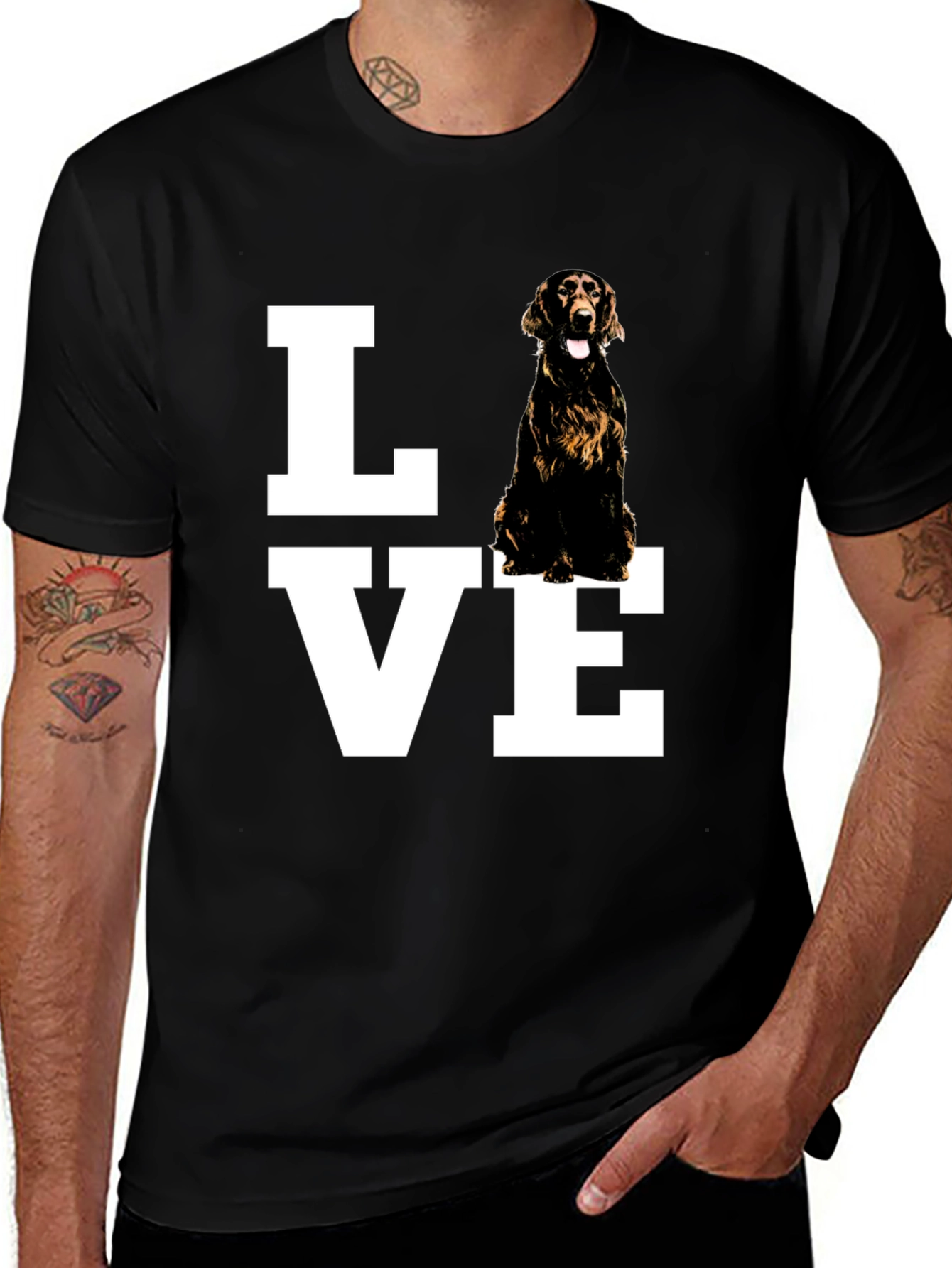 Variant 16 of Dog Lover Black T-Shirt