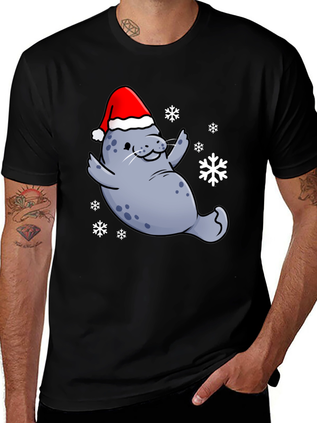 Variant 11 of Festive Seal T-Shirt - Holiday Cheer