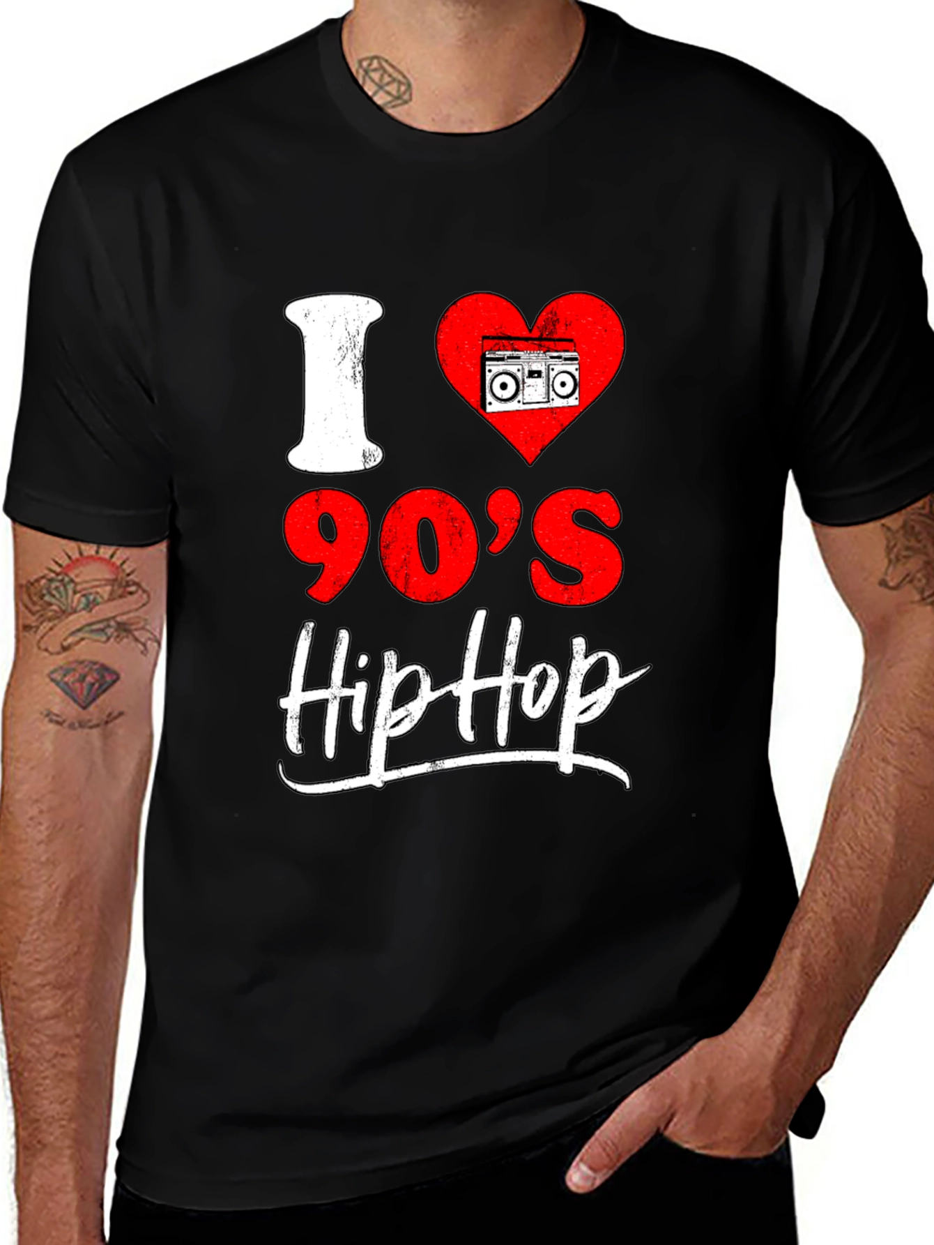 Variant 12 of I Love 90s Hip Hop T-Shirt